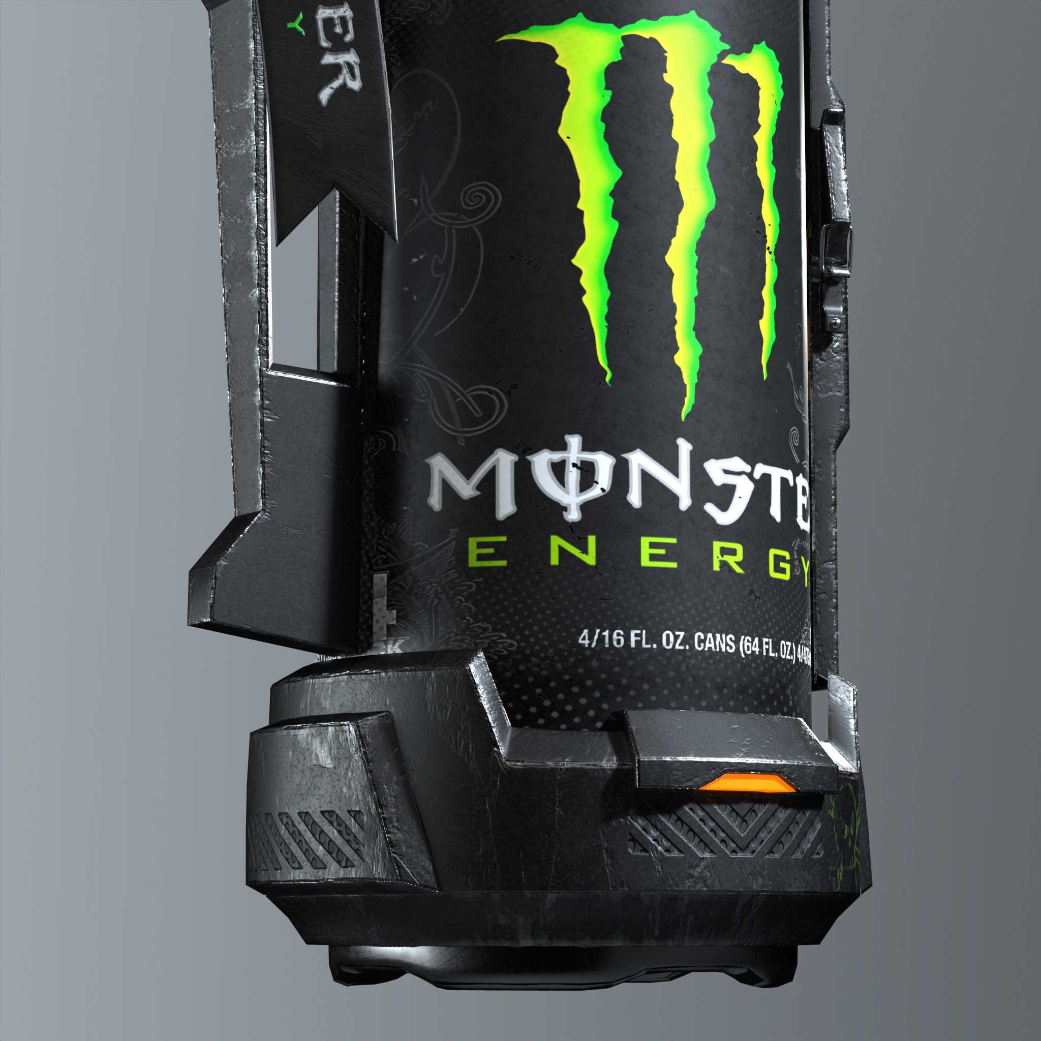 Flash Bomb Low-poly 3D model_5