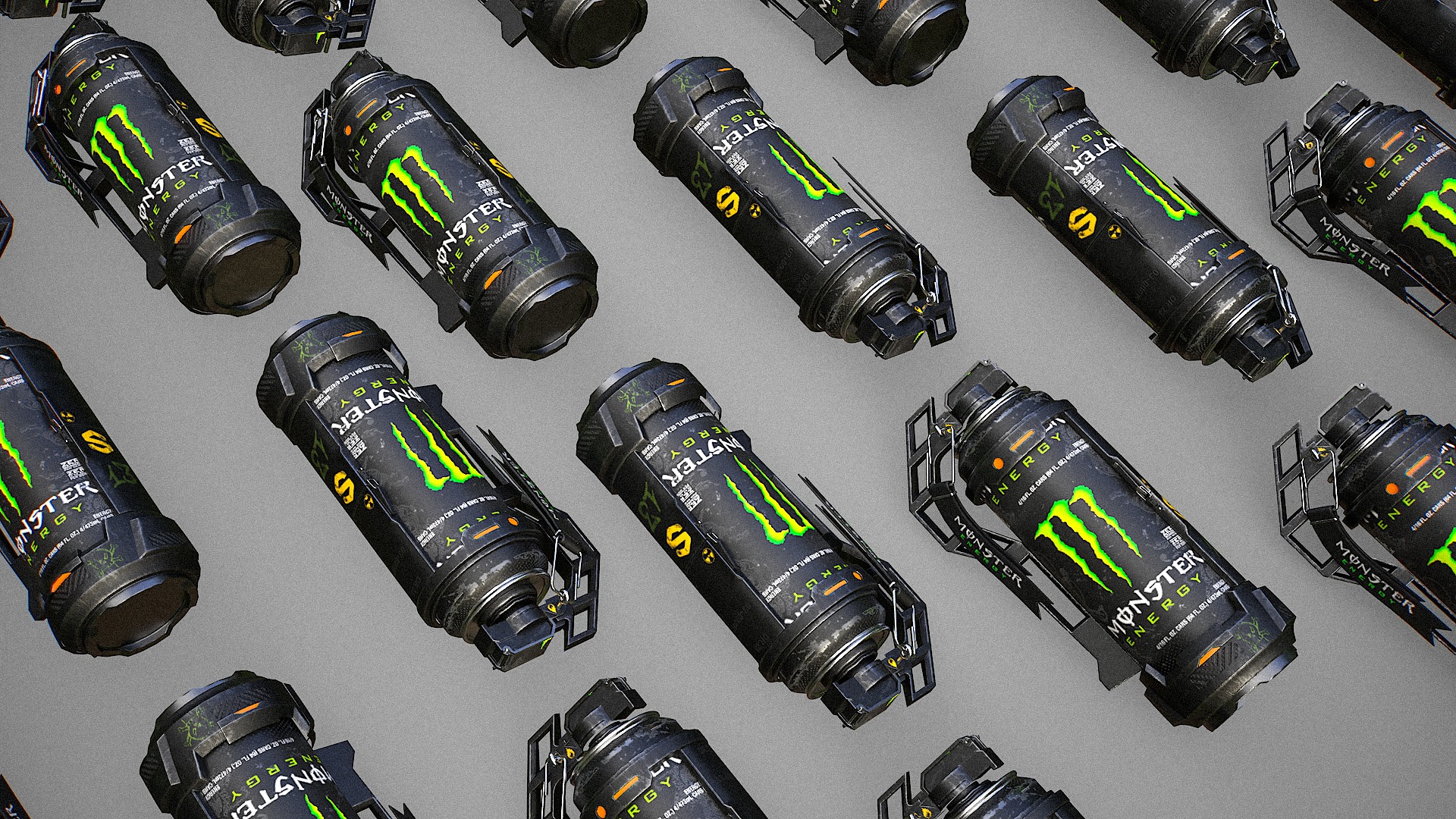 Flash Bomb Low-poly 3D model_11