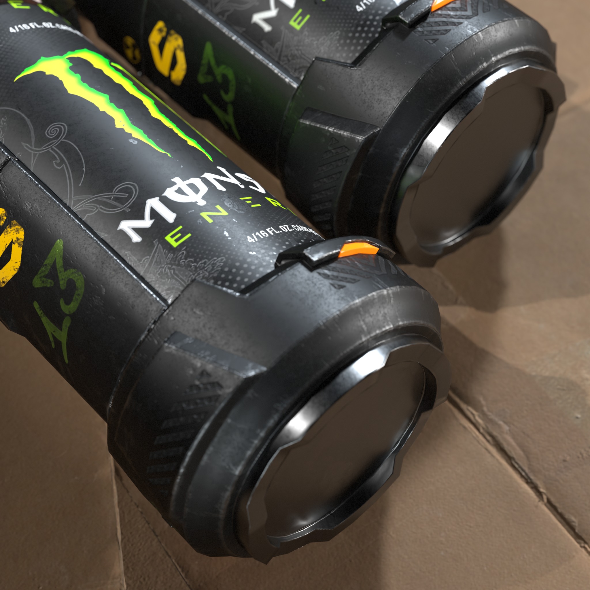 Flash Bomb Low-poly 3D model_2