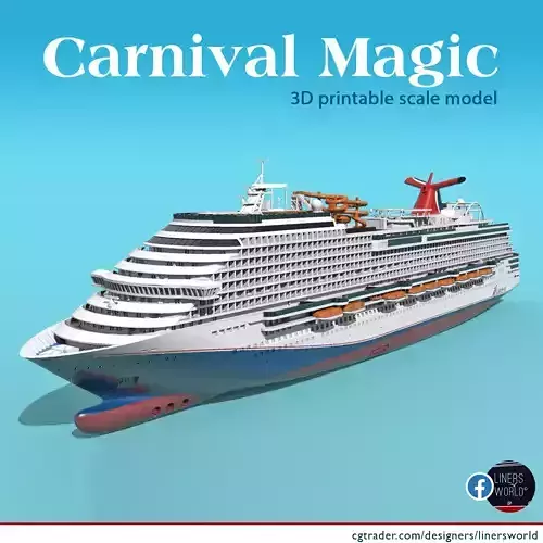 CARNIVAL MAGIC cruise ship print ready model