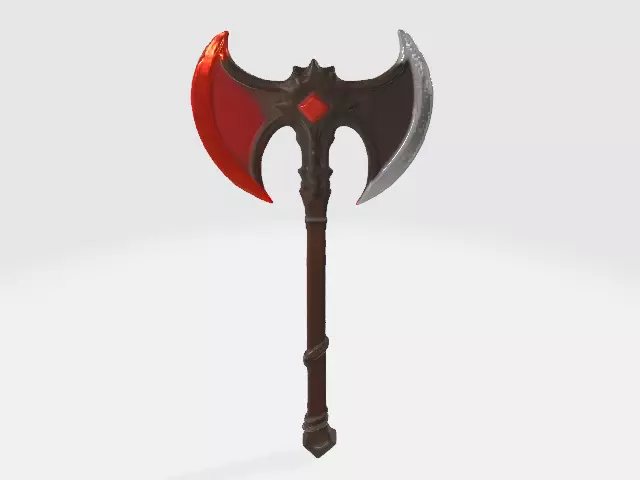 Evil axe 3D model_0