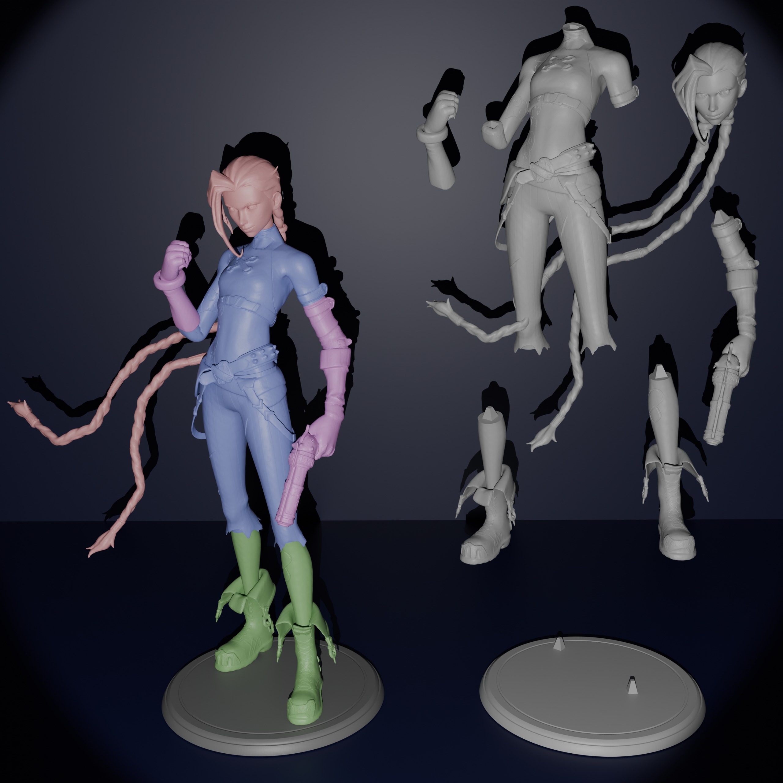 Jinx Arcane 3D print model_12