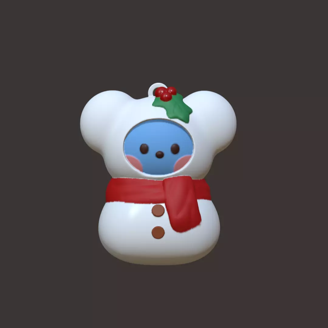 BT21 Minini Christmas Decoration - Snowman Koya 3D print model_0
