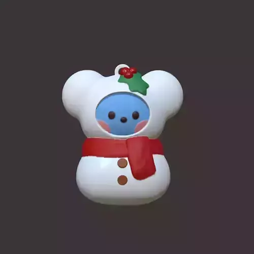 BT21 Minini Christmas Decoration - Snowman Koya 3D print model