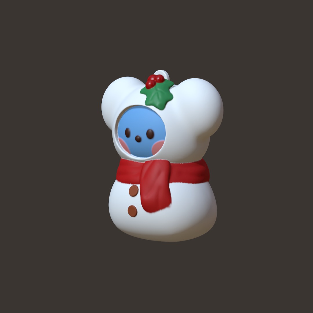 BT21 Minini Christmas Decoration - Snowman Koya 3D print model_1
