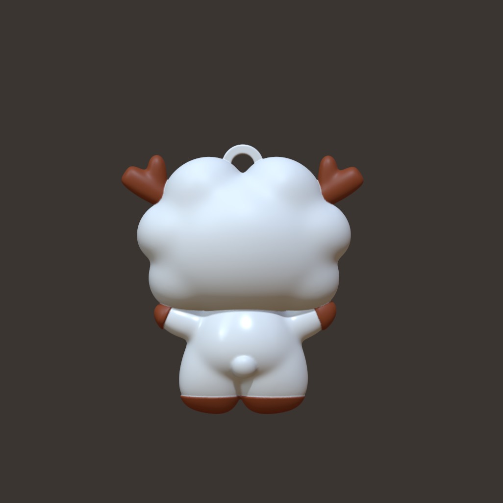 BT21 Minini Christmas Decor - Reindeer RJ 3D print model_3
