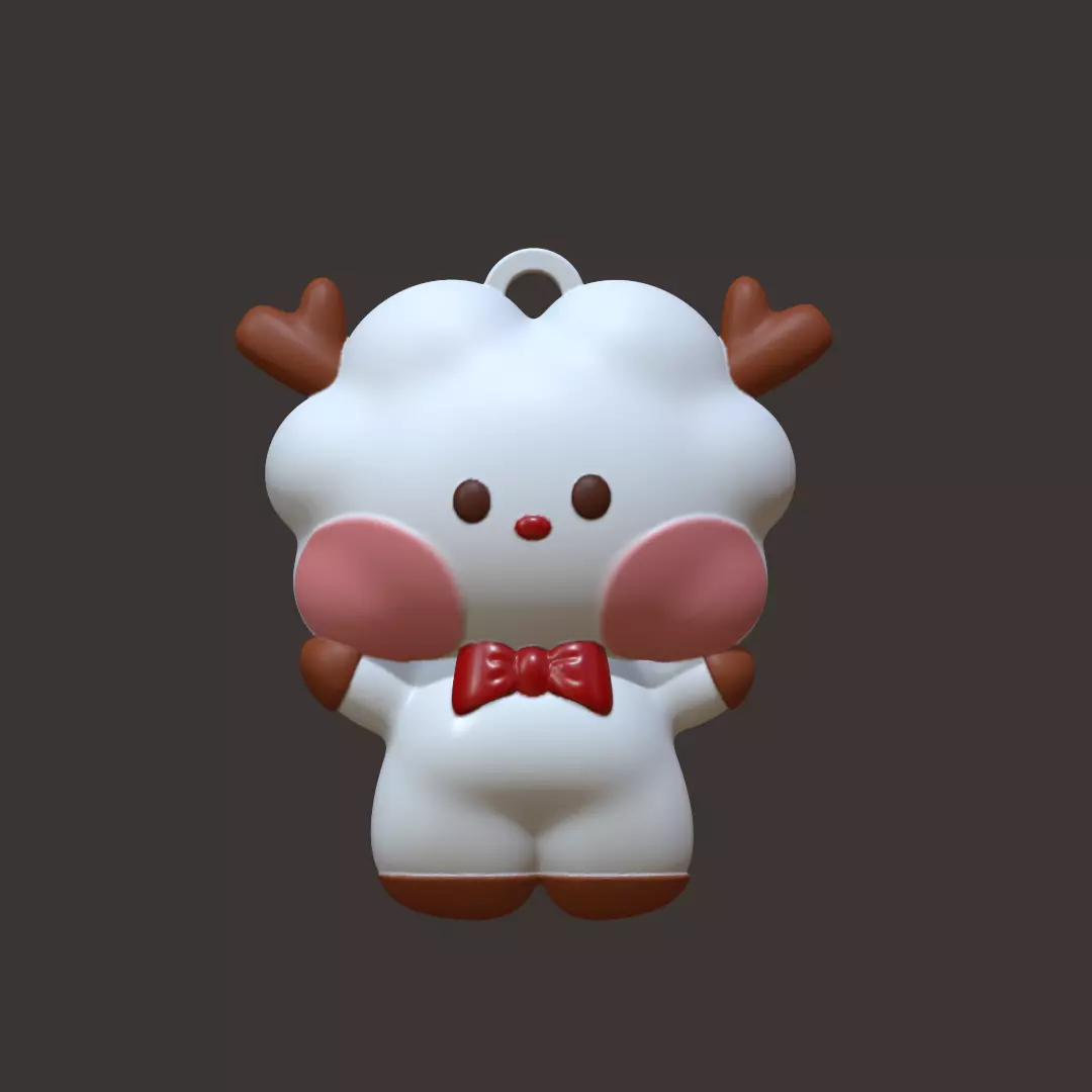 BT21 Minini Christmas Decor - Reindeer RJ 3D print model_0