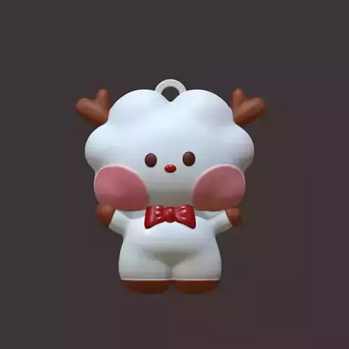 BT21 Minini Christmas Decor - Reindeer RJ 3D print model