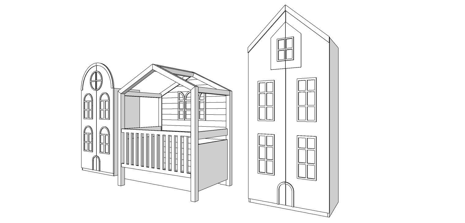 Amsterdam children room set 3D print model_1