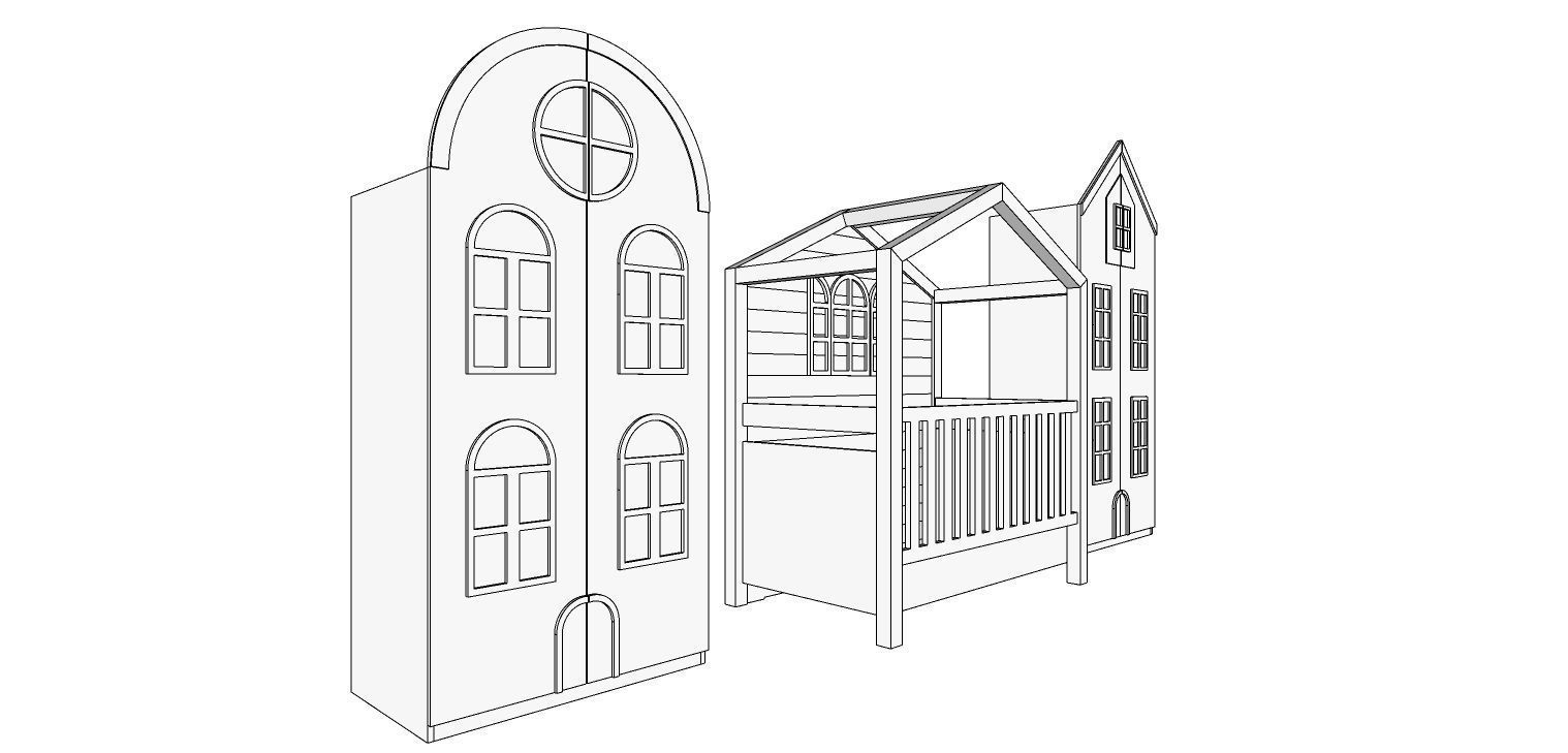 Amsterdam children room set 3D print model_2
