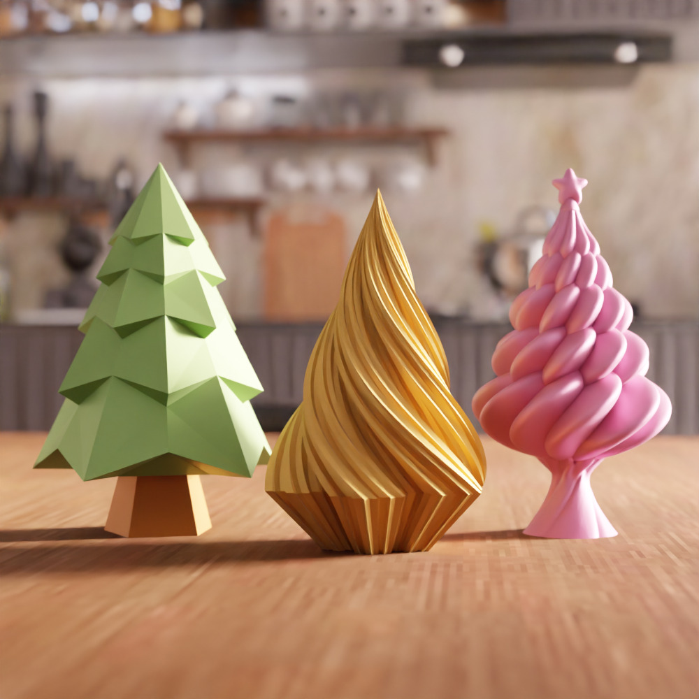 Christmas Tree Pack - 208 3D print model_3