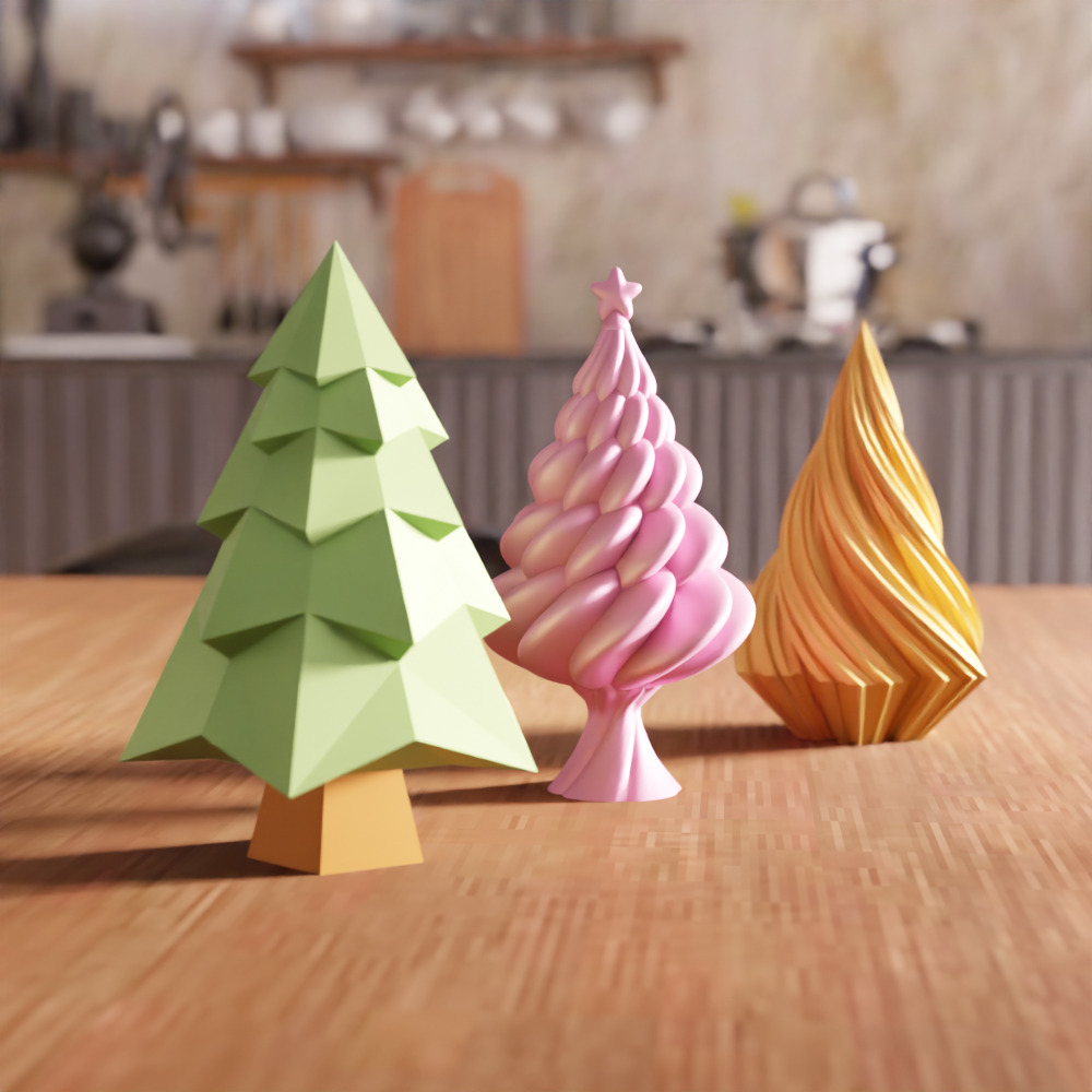 Christmas Tree Pack - 208 3D print model_2