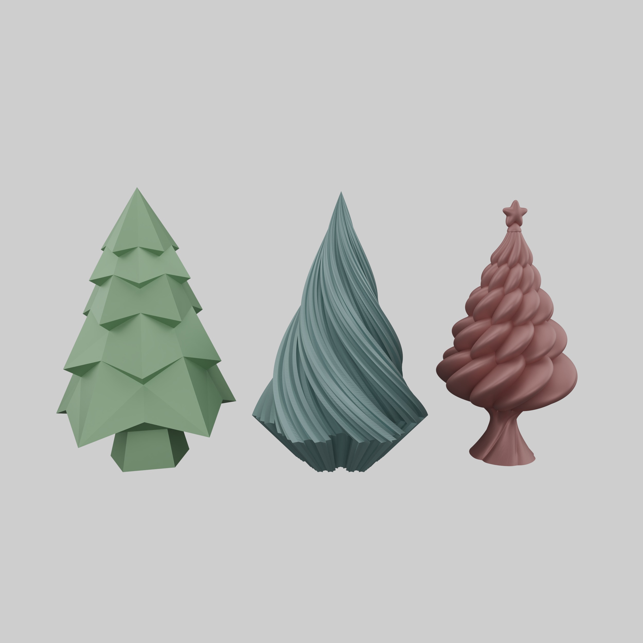 Christmas Tree Pack - 208 3D print model_15