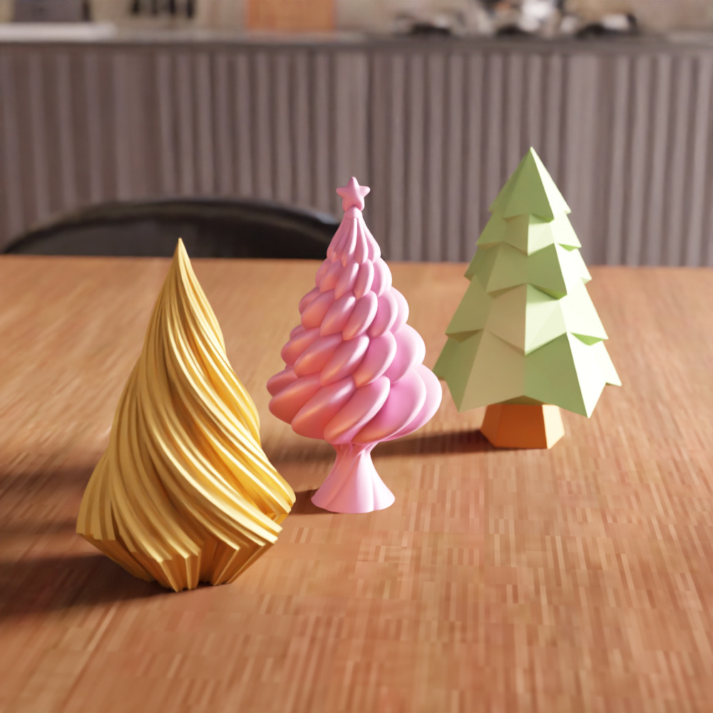 Christmas Tree Pack - 208 3D print model_5