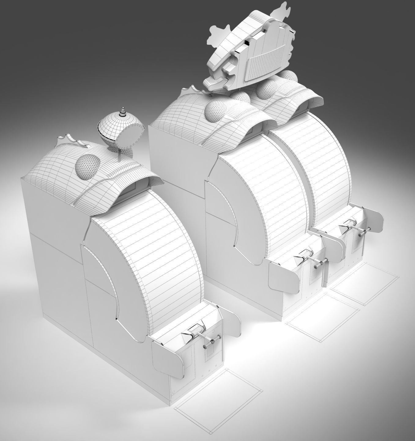 Bay Tek Big Bass Wheel Redemption Arcade Game 3D model_6