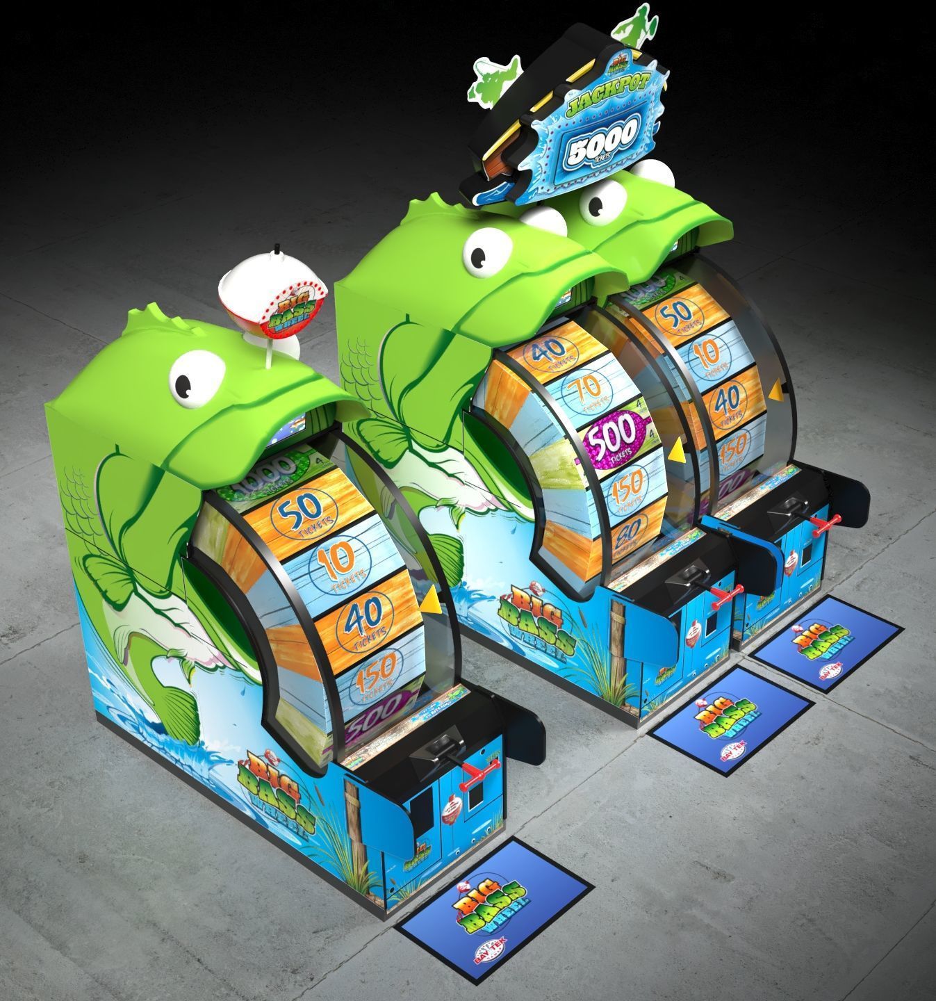 Bay Tek Big Bass Wheel Redemption Arcade Game 3D model_2
