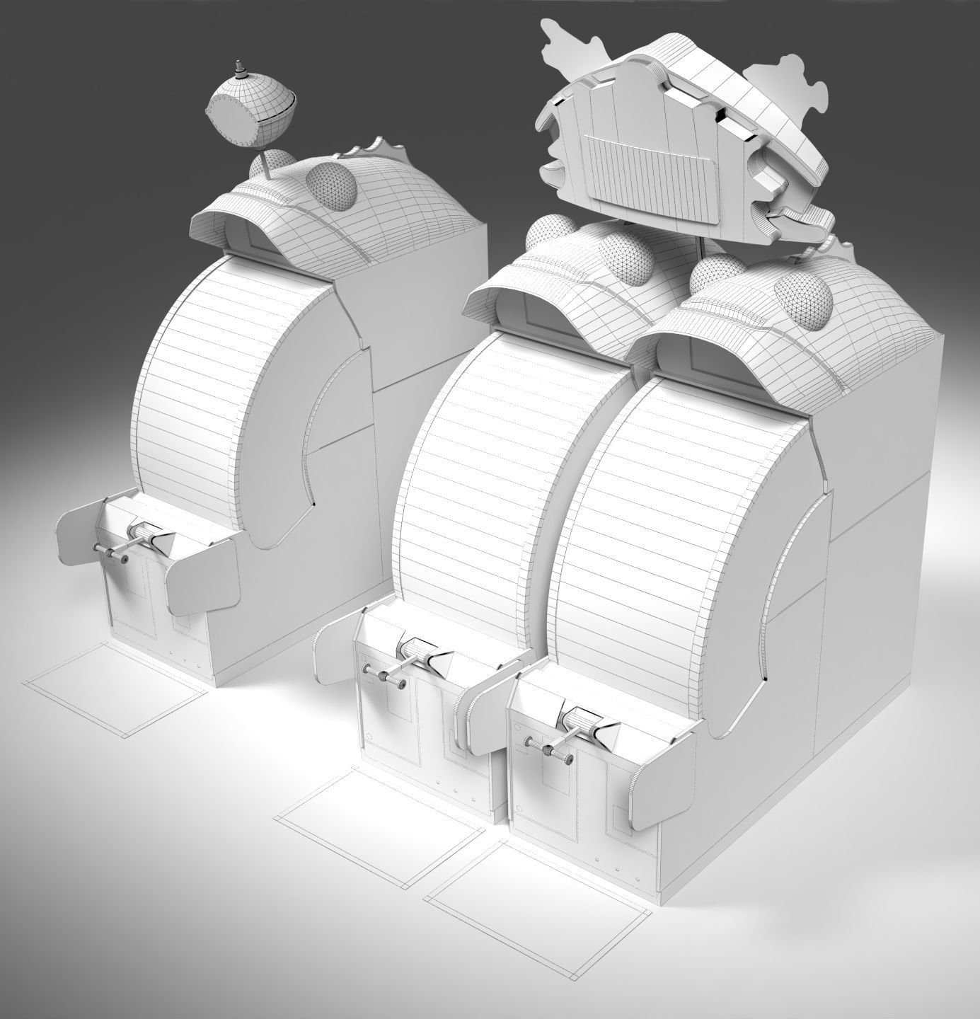 Bay Tek Big Bass Wheel Redemption Arcade Game 3D model_5