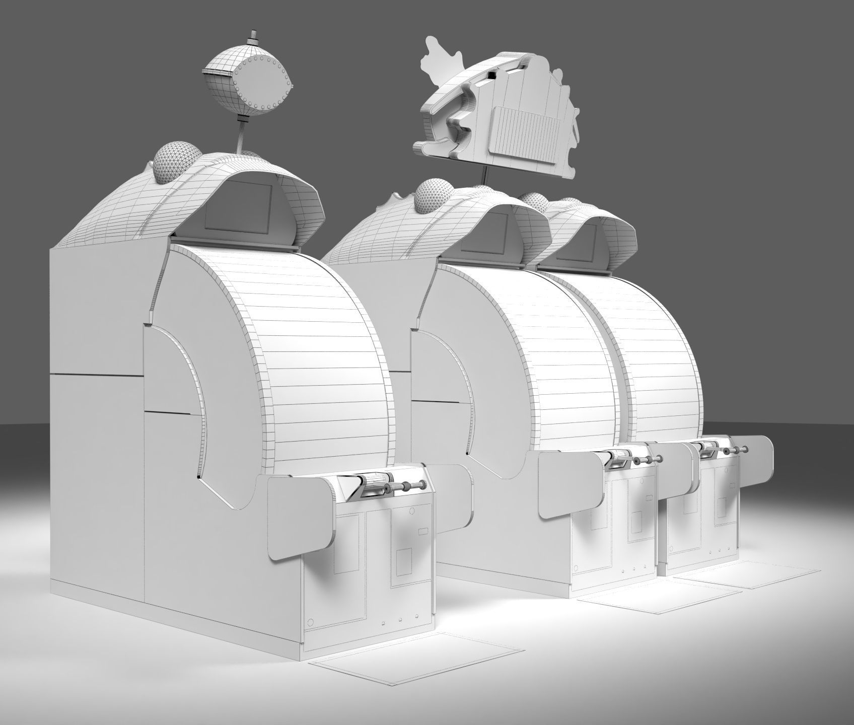 Bay Tek Big Bass Wheel Redemption Arcade Game 3D model_4