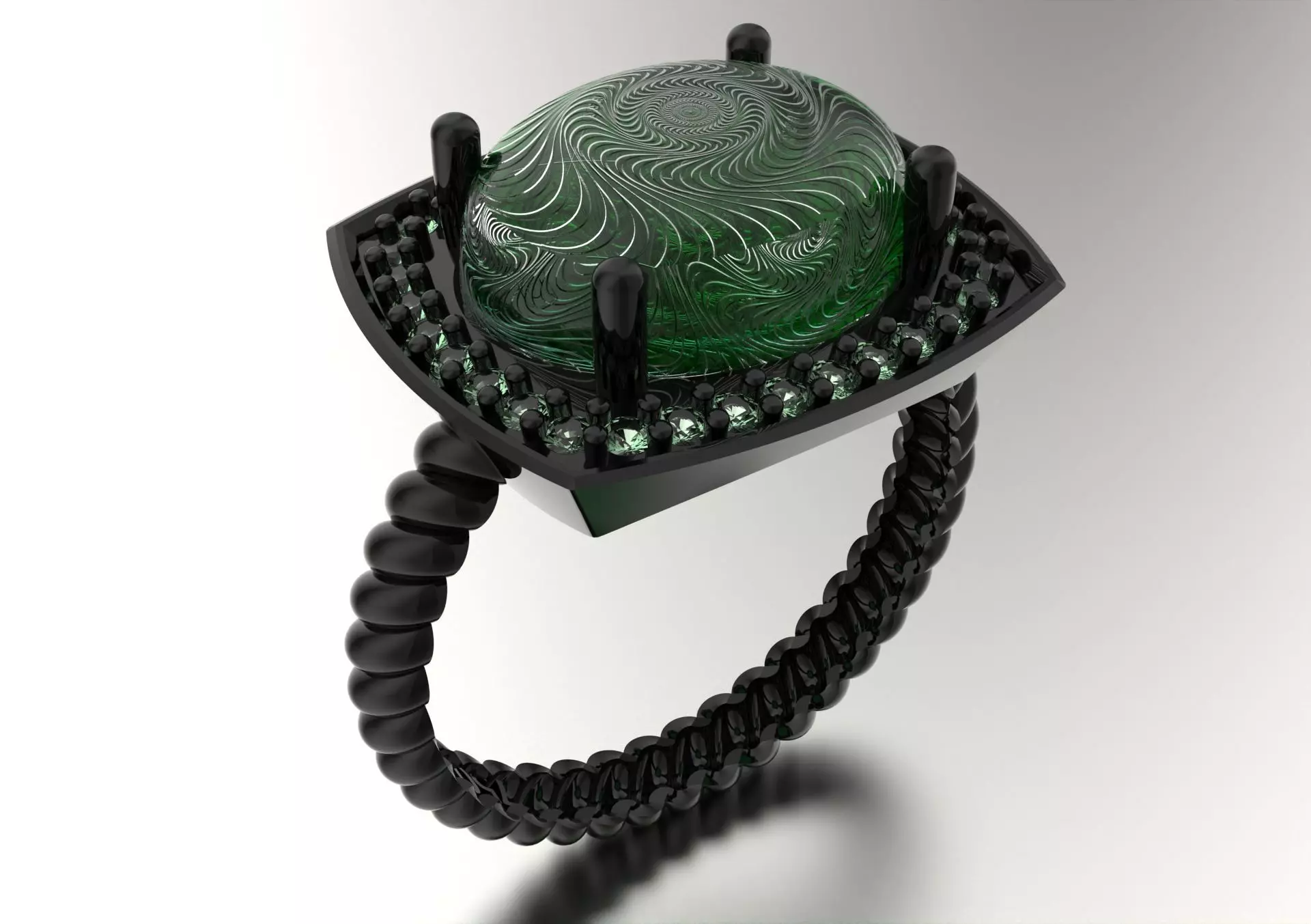 traditional women ring 3D print model