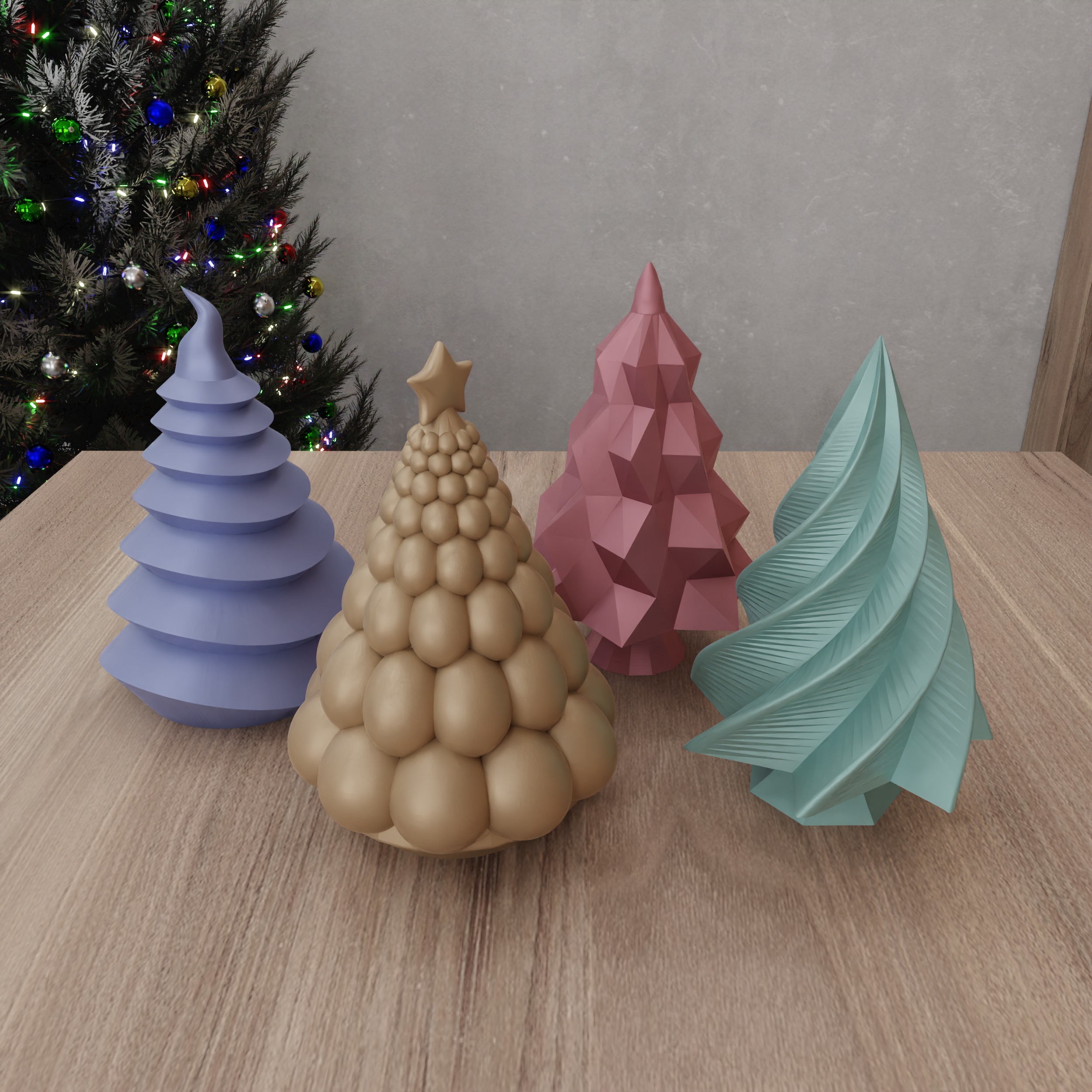 Christmas Tree Pack - 221 3D print model_8