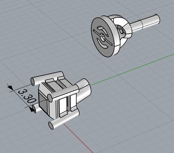Shape Stud Square Earrings 3D print model_13