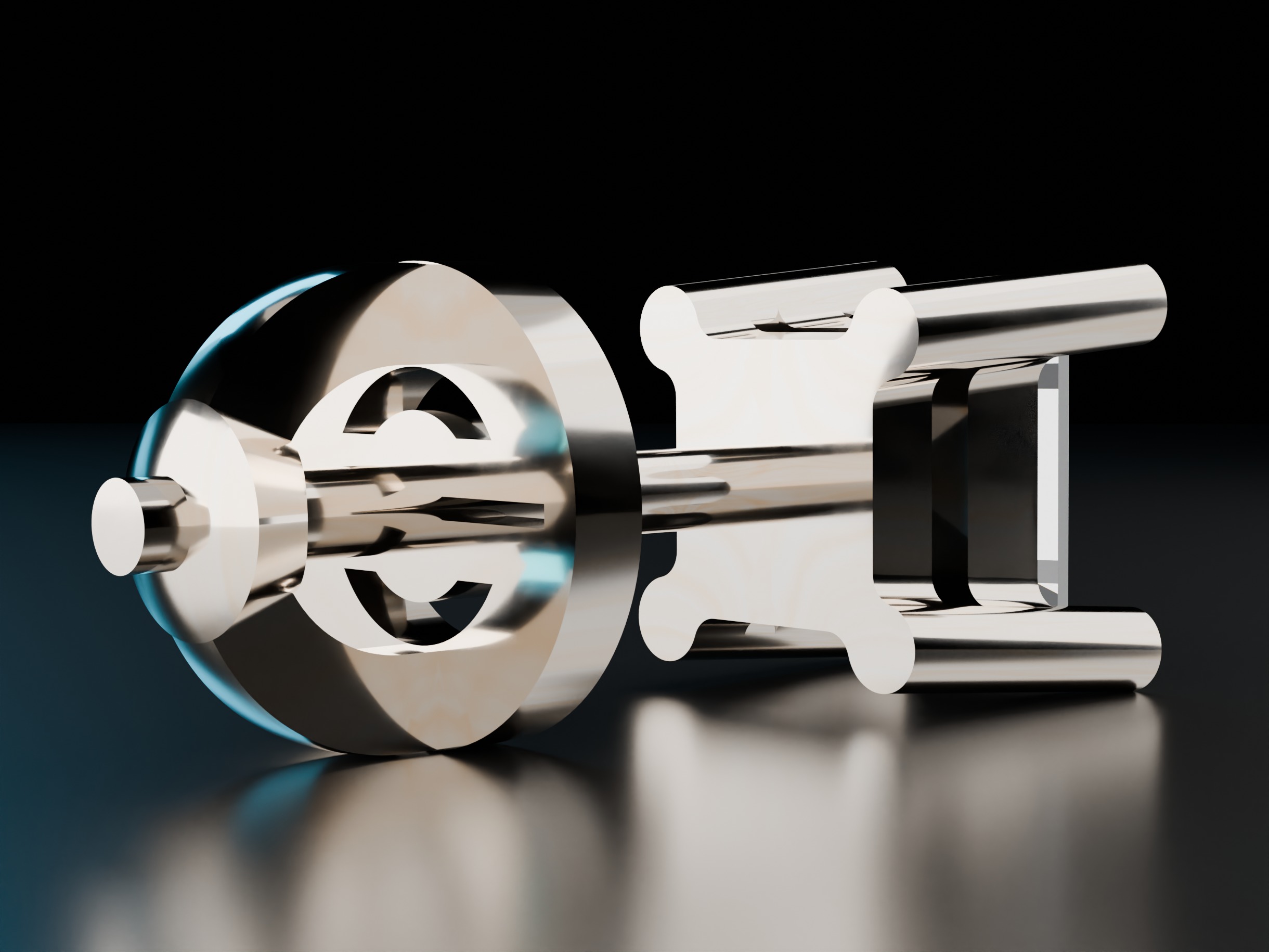 Shape Stud Square Earrings 3D print model_7