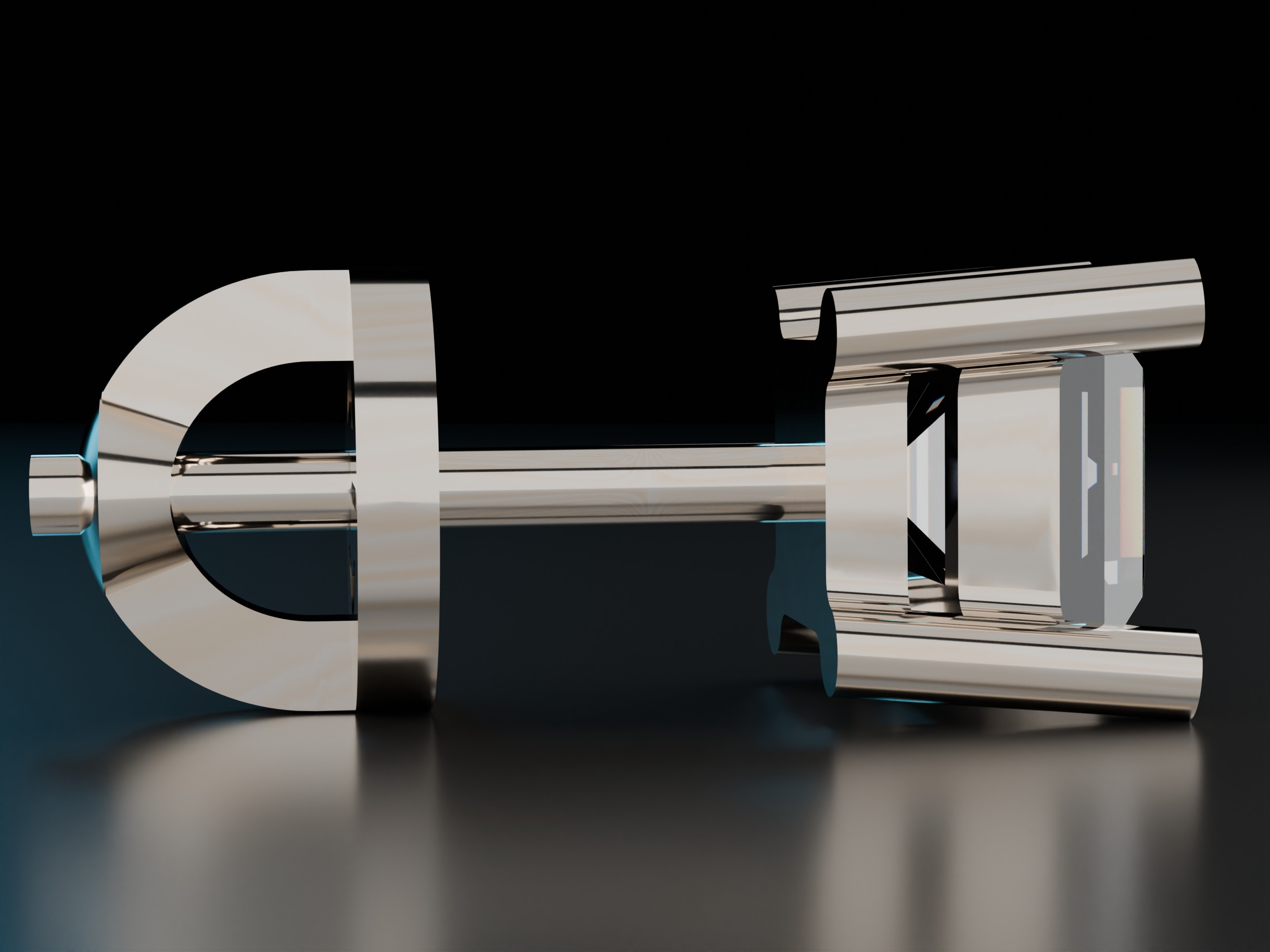 Shape Stud Square Earrings 3D print model_6