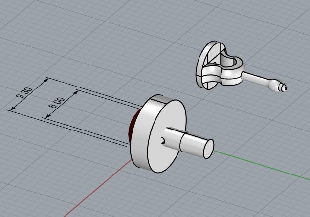 Shape Stud Cabochon Earrings 3D print model_12