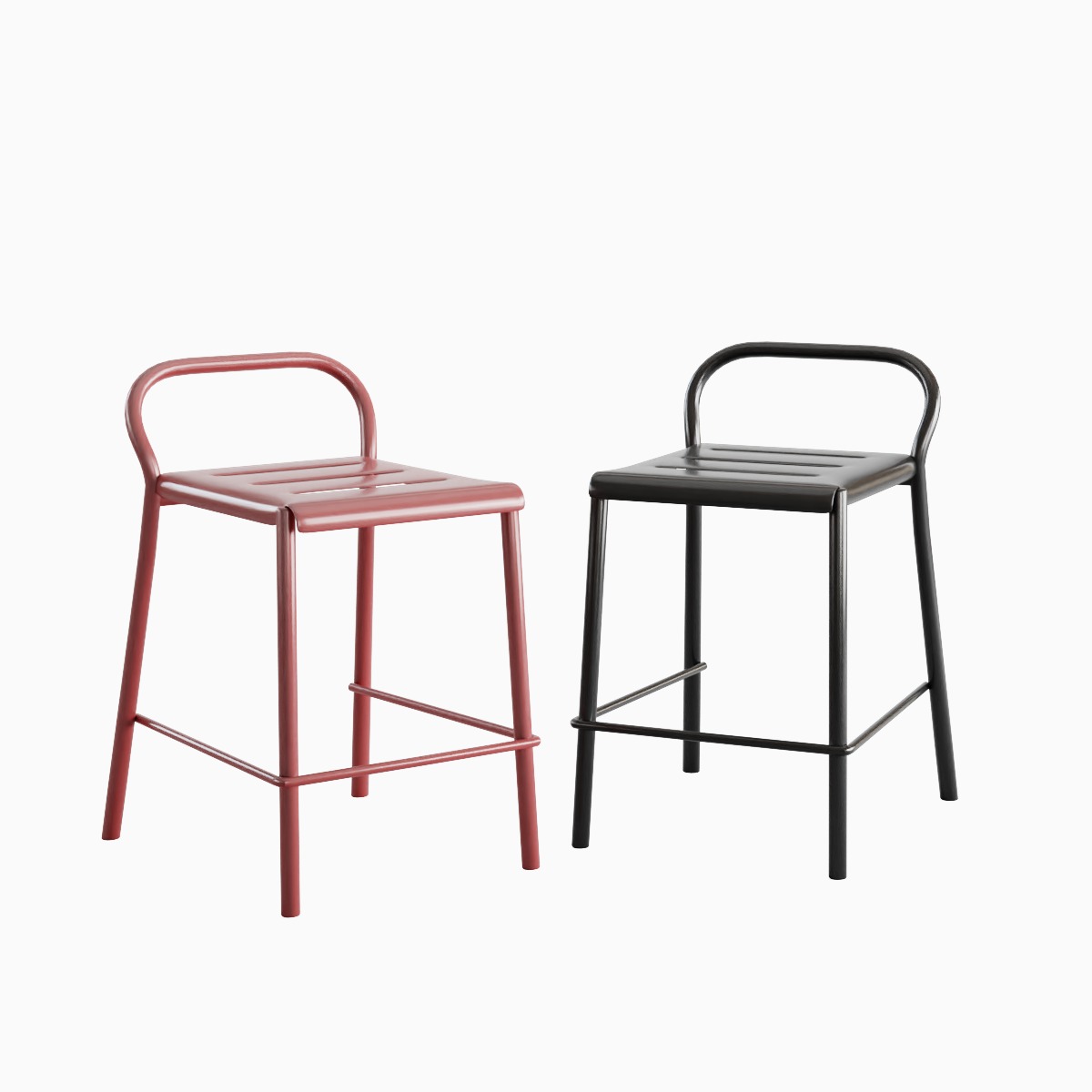 Modern Stool B 03 3D model_1