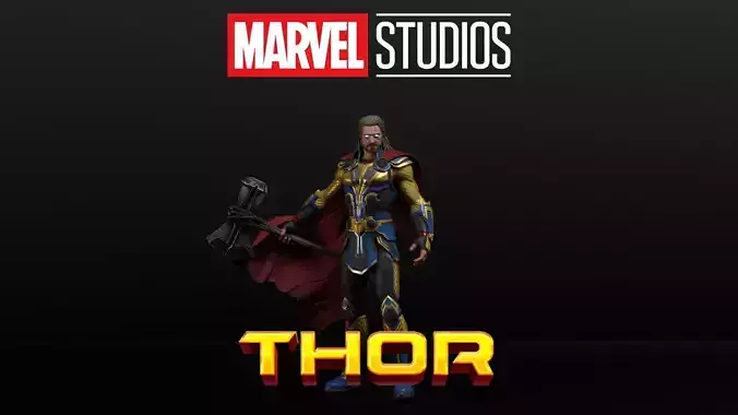 Thor Odinson Low-poly 3D model