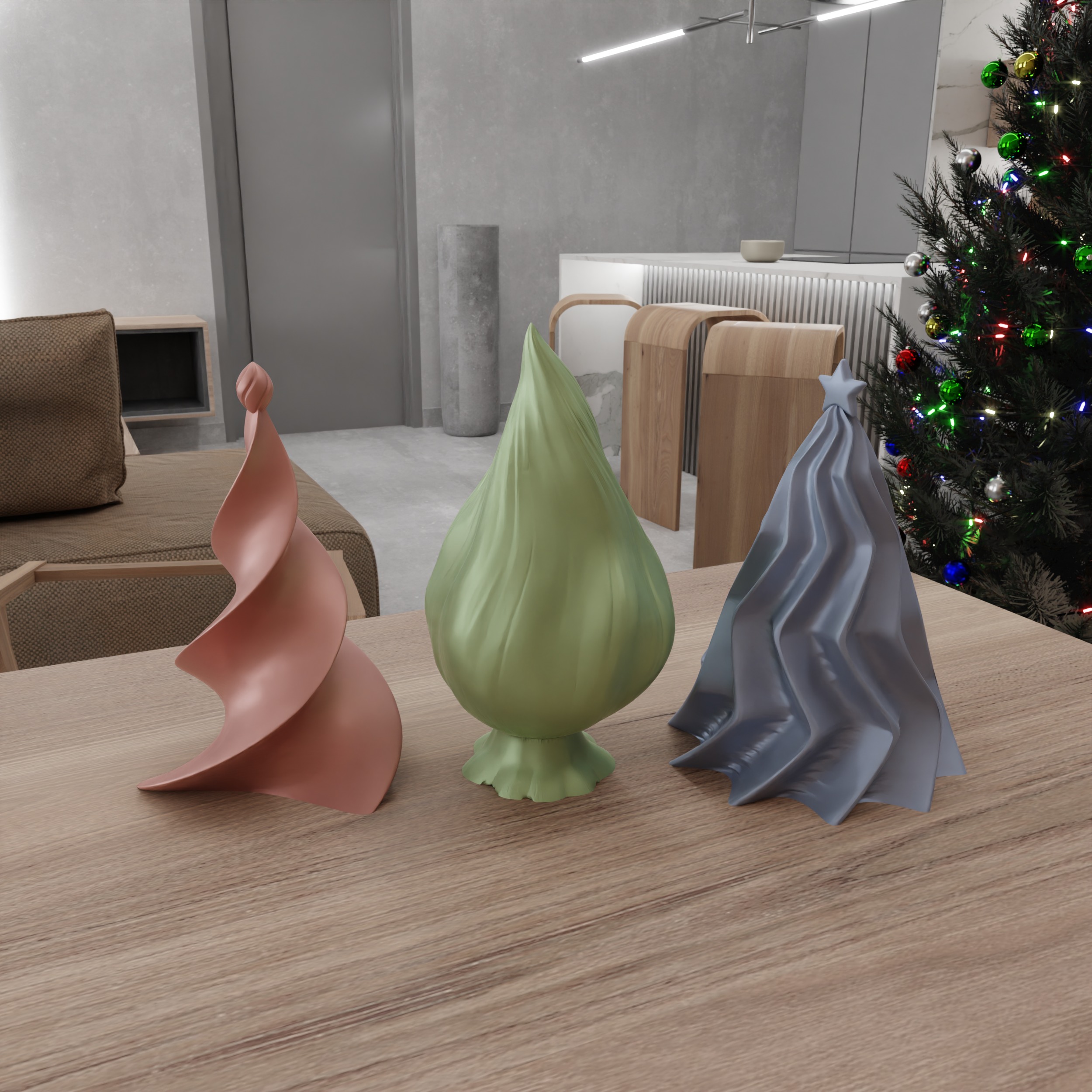 Christmas Tree Pack - 224 3D print model_8