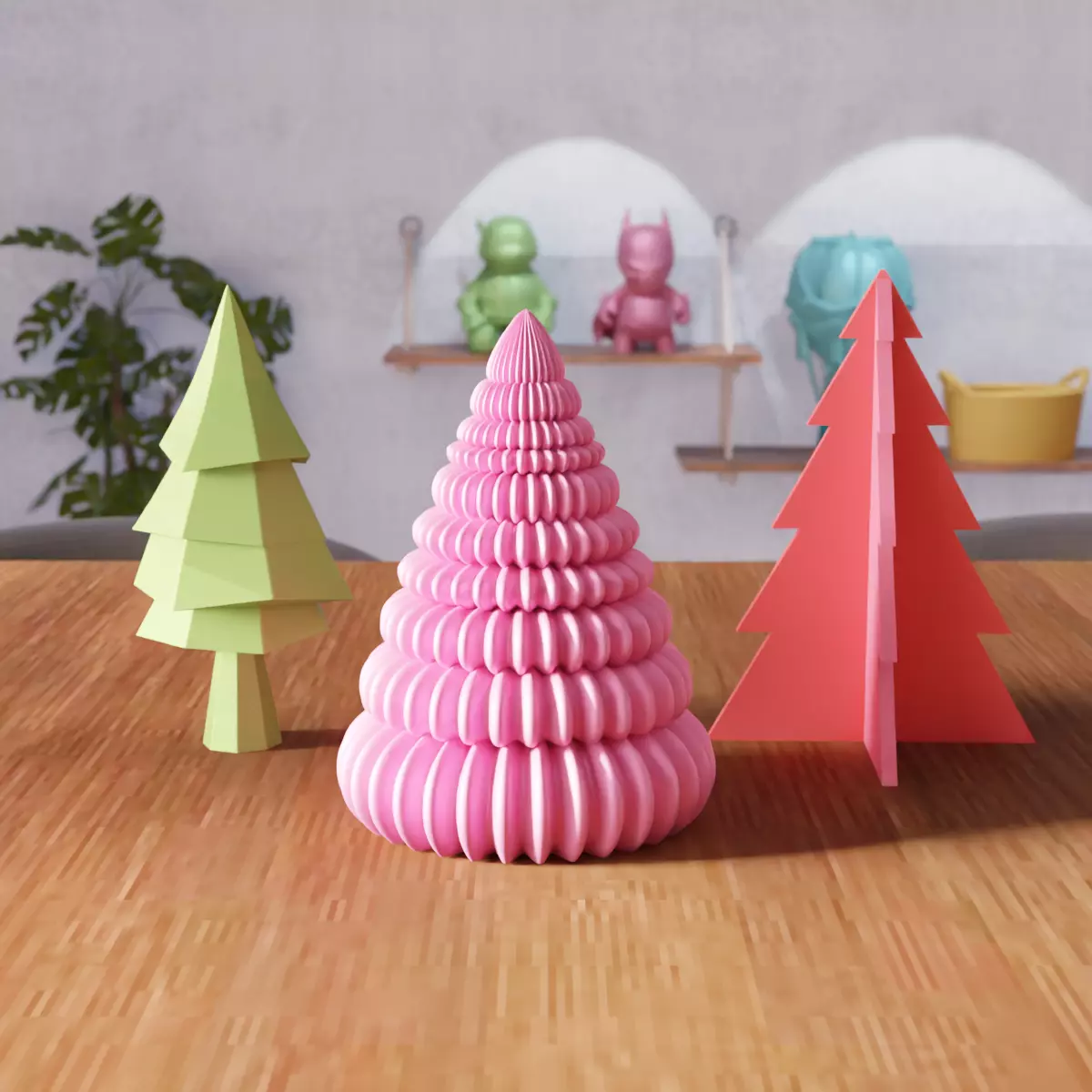 Christmas Tree Set - 391 3D print model_5