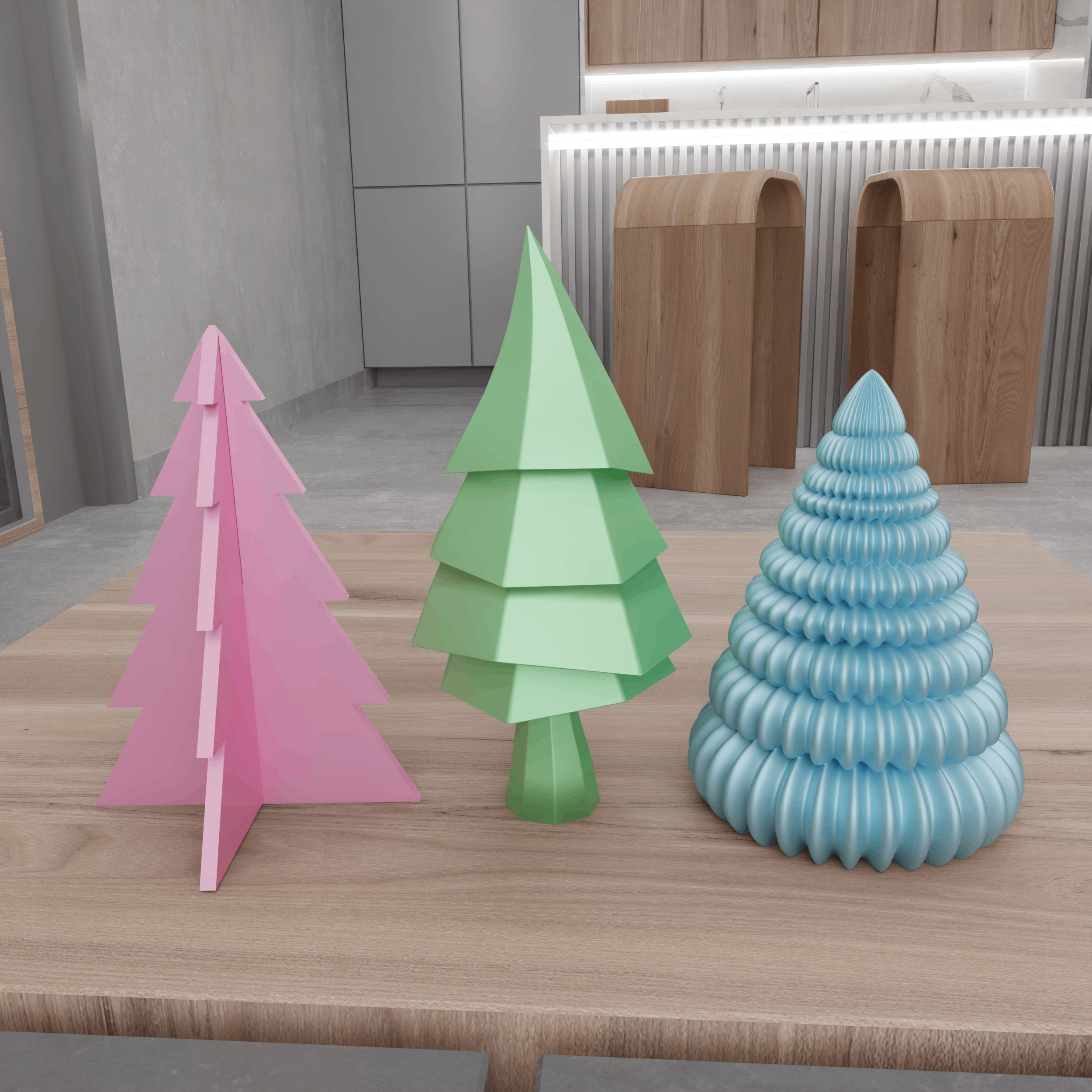 Christmas Tree Set - 391 3D print model_10