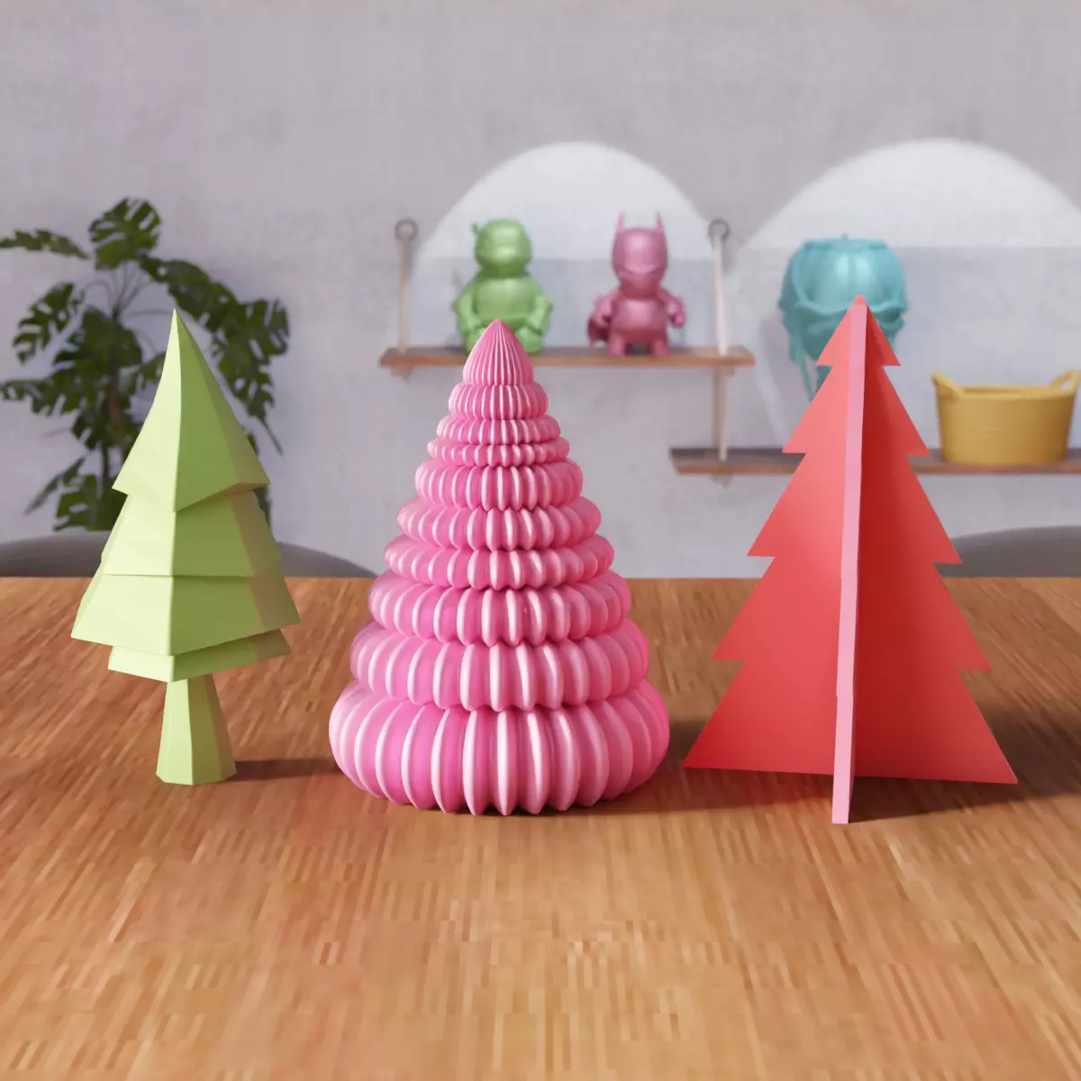 Christmas Tree Set - 391 3D print model_4