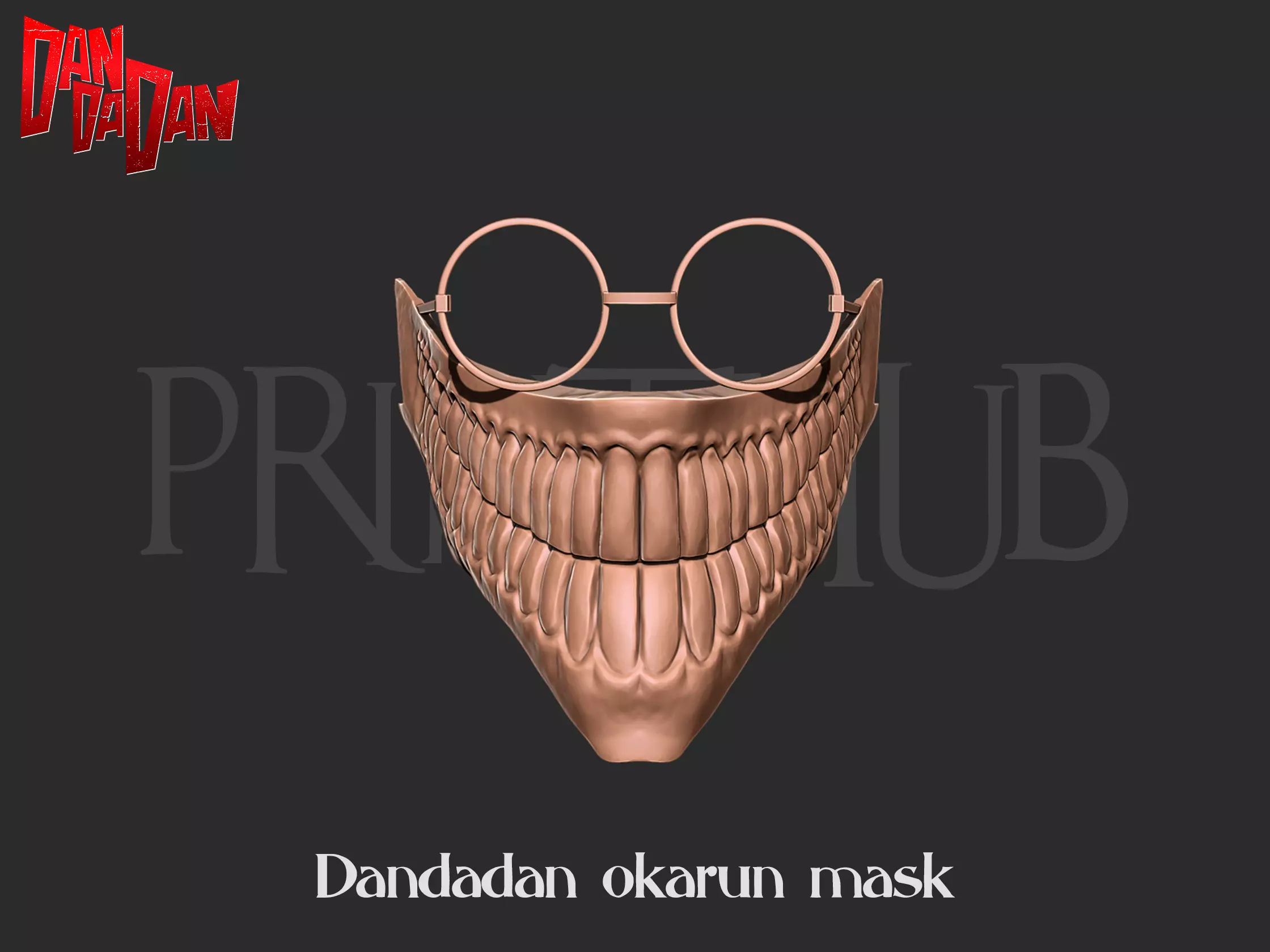 Dandadan Okarun High Quality Mask - Cosplay 3D print model