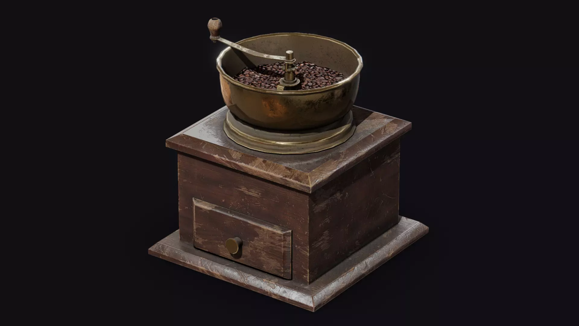 Coffee Grinder Free low-poly 3D model