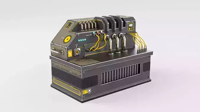 Sci-Fi Generator Low-poly 3D model Sci-Fi Generator Low-poly 3D model