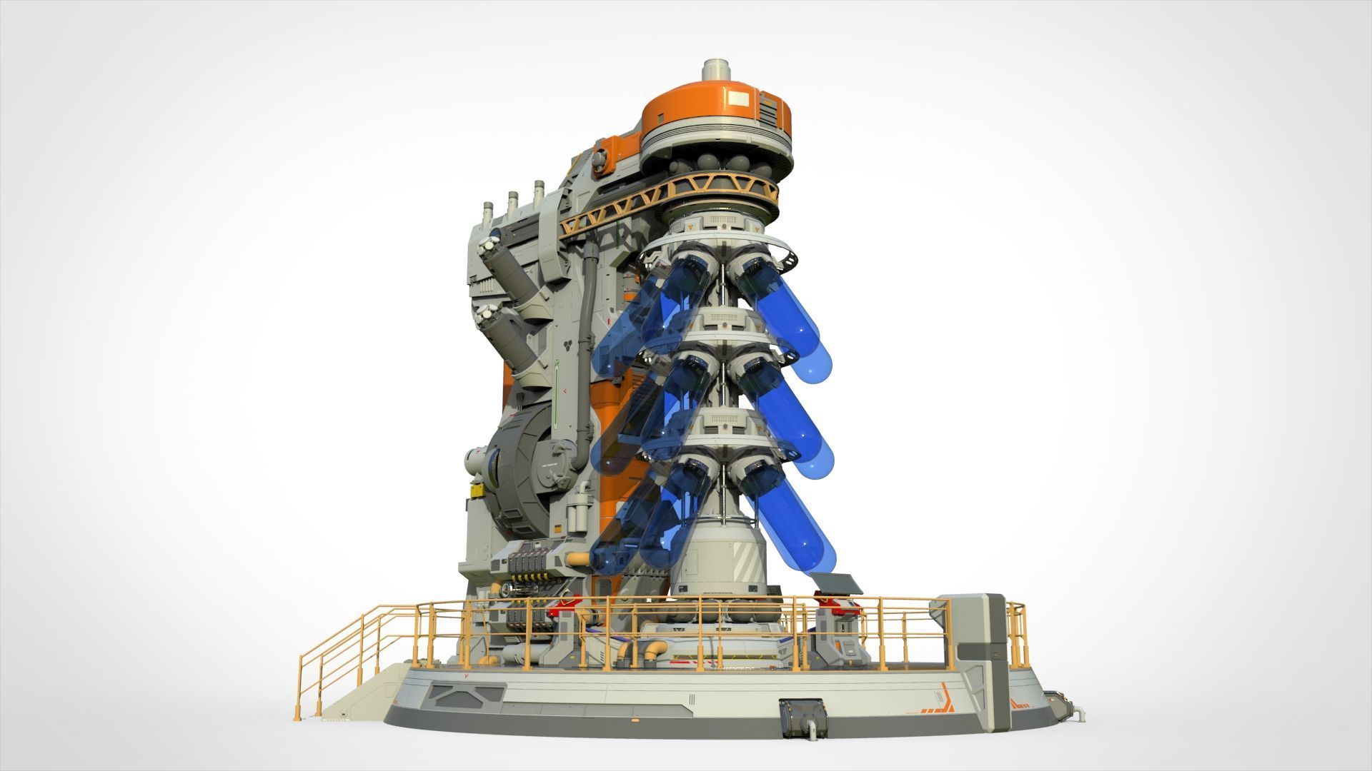 Sci-fi incubator 3D model_7