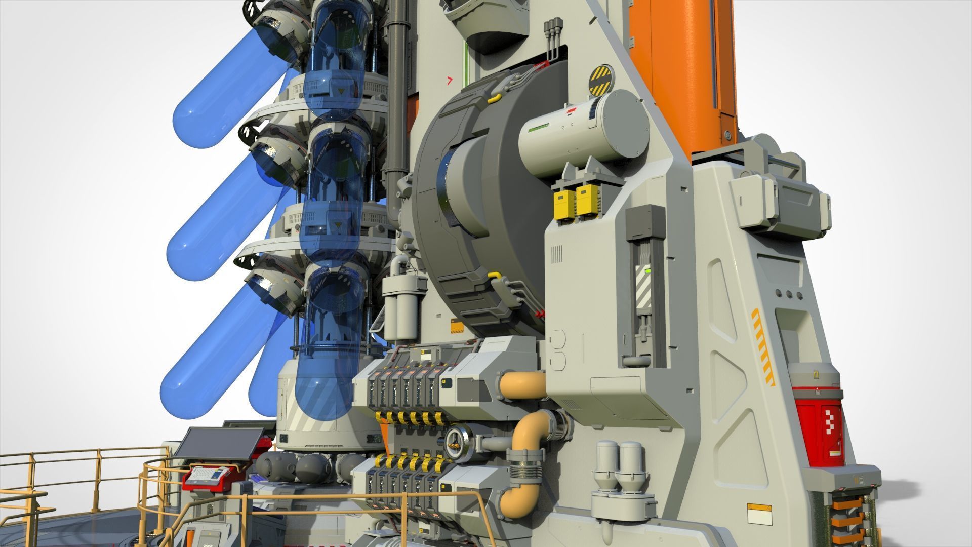 Sci-fi incubator 3D model_21