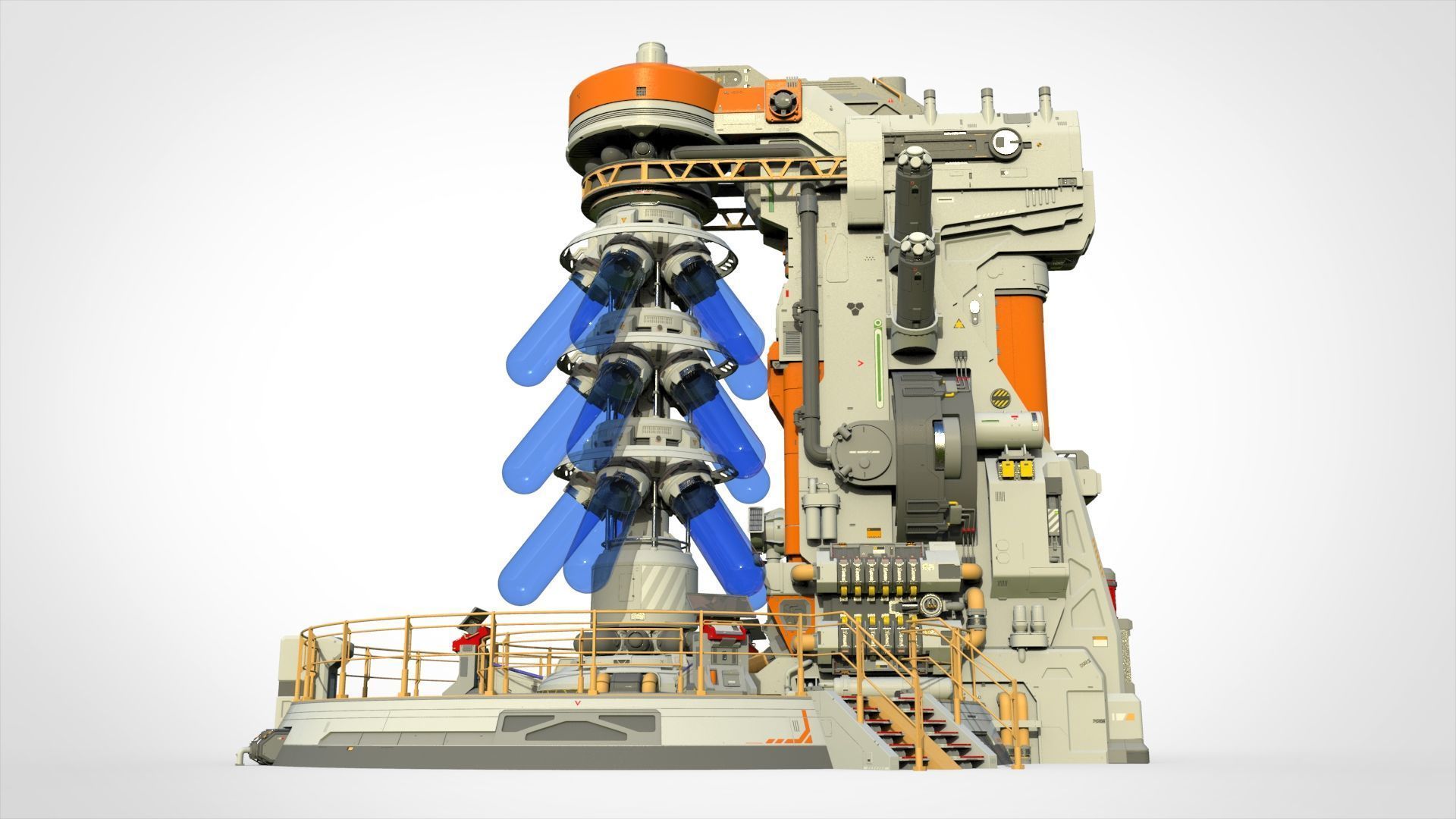 Sci-fi incubator 3D model_3