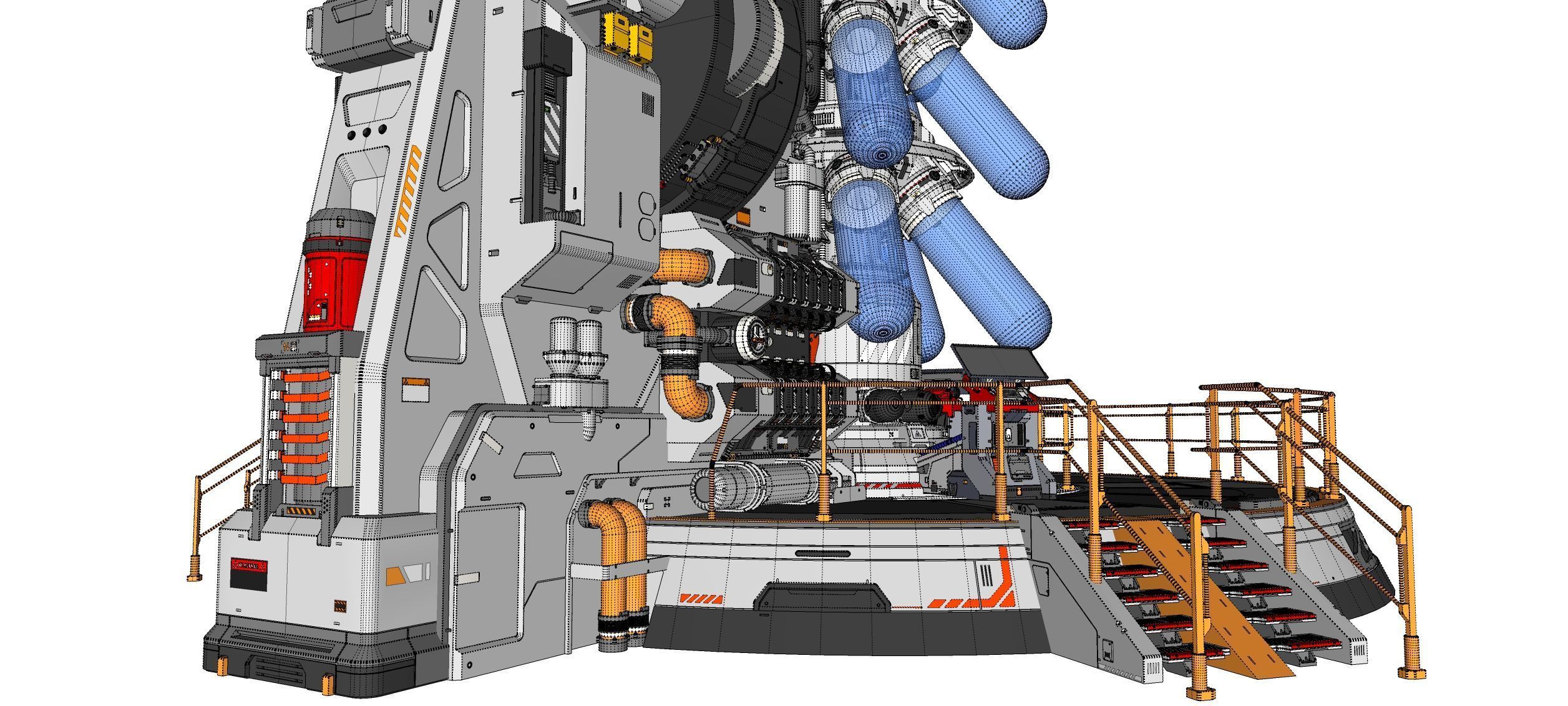 Sci-fi incubator 3D model_40