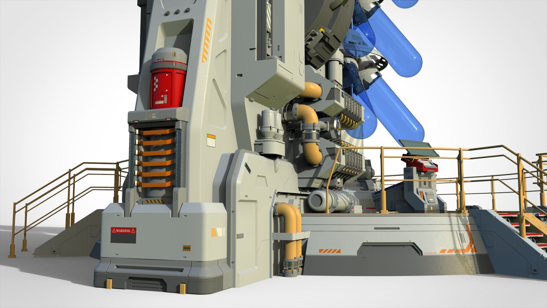 Sci-fi incubator 3D model_10