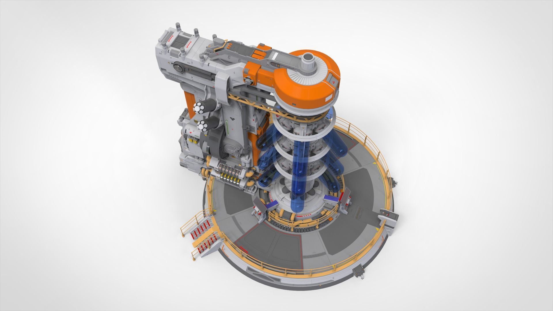 Sci-fi incubator 3D model_8