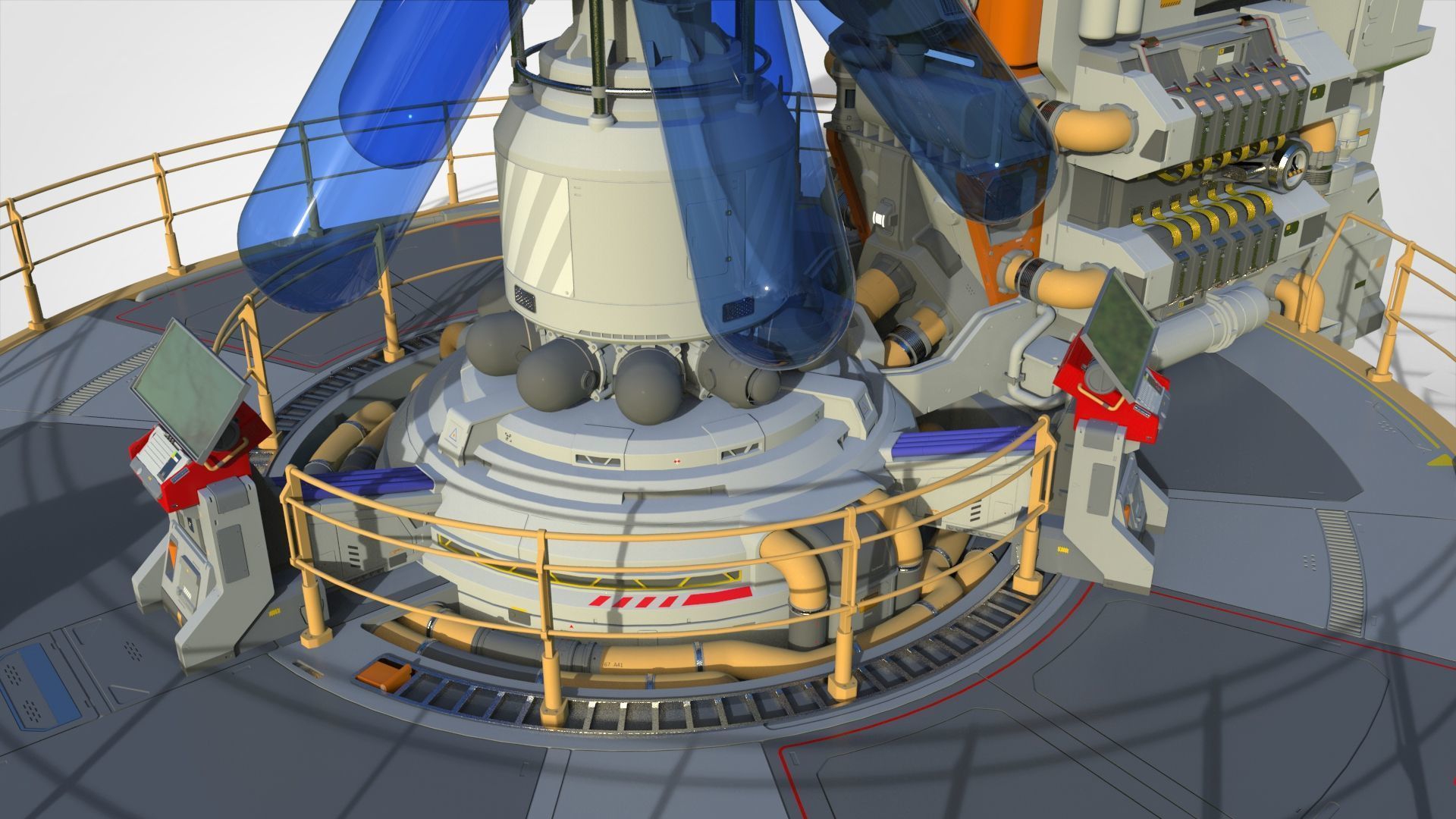 Sci-fi incubator 3D model_17