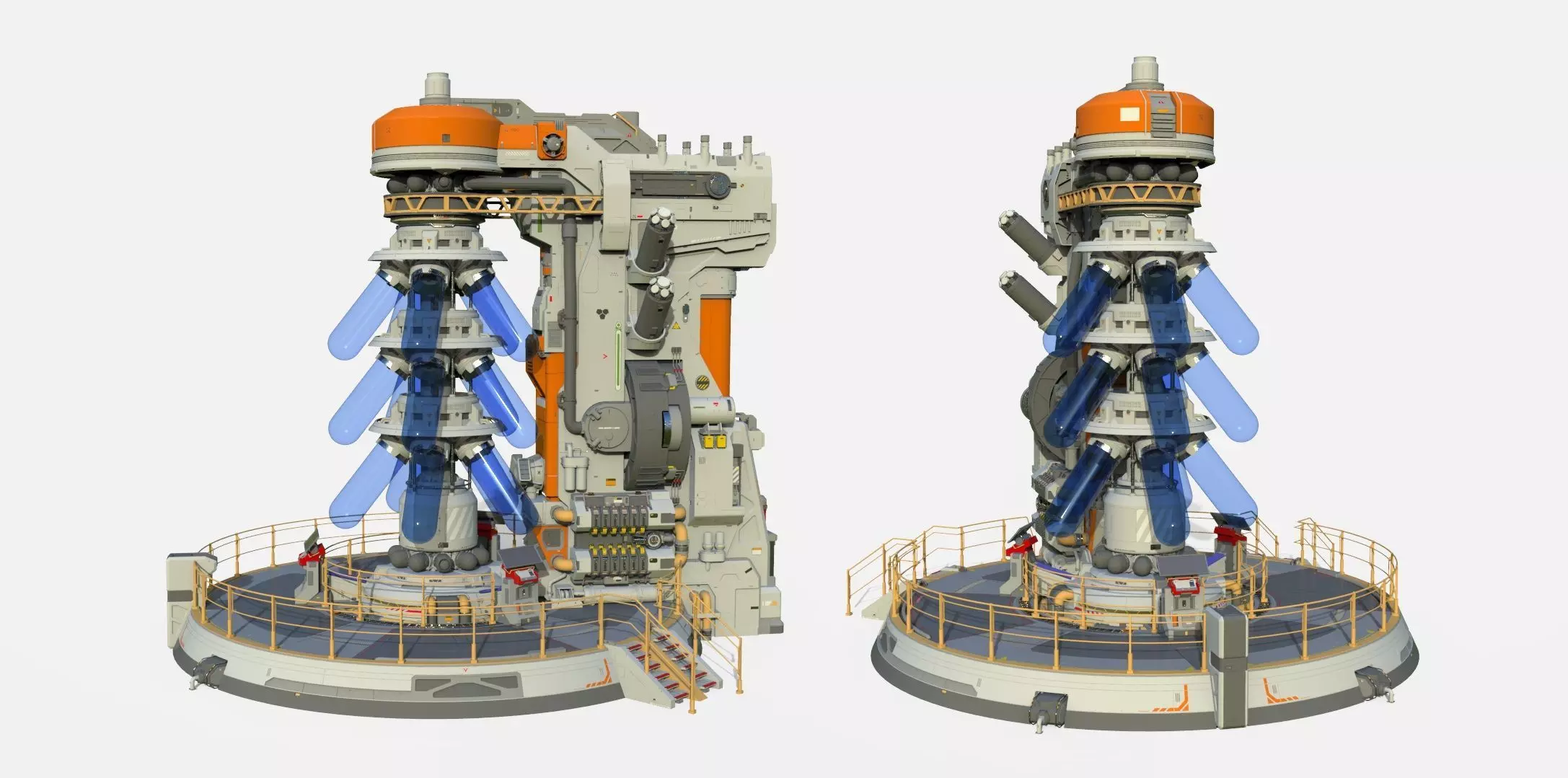 Sci-fi incubator 3D model_0