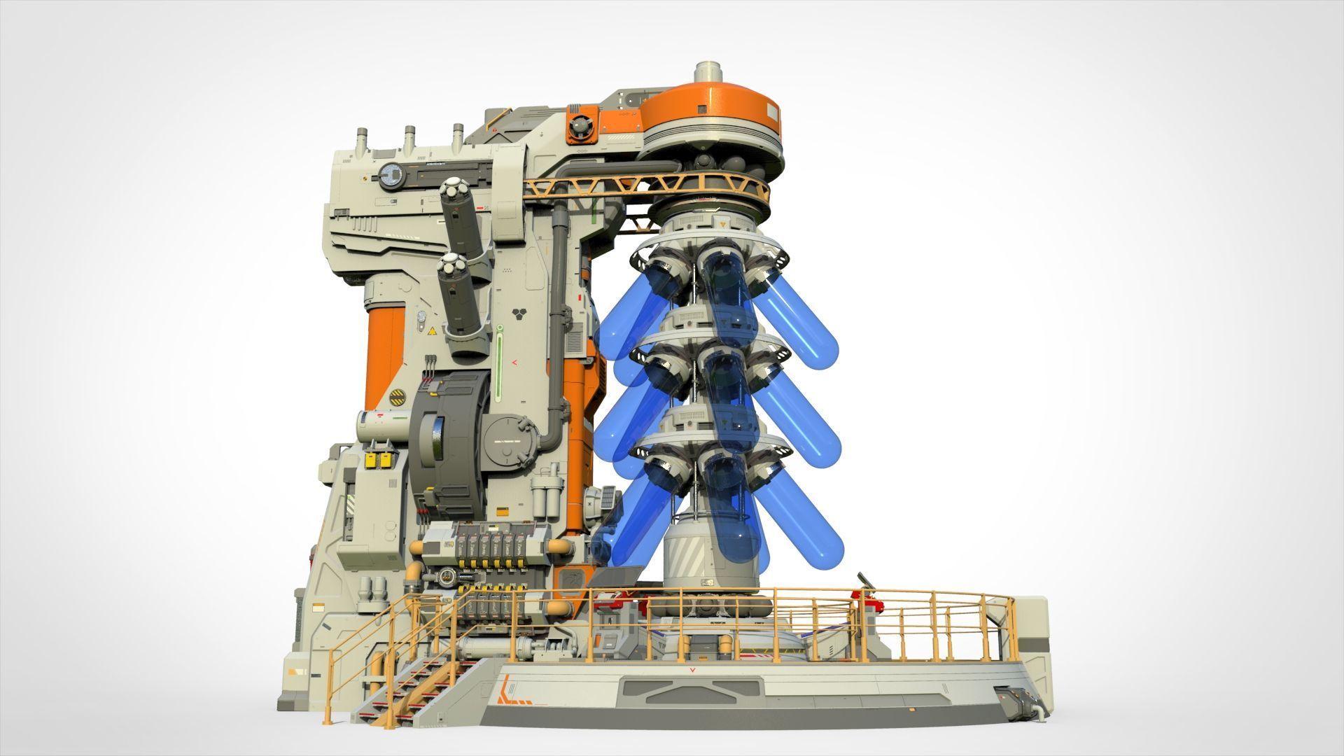 Sci-fi incubator 3D model_6