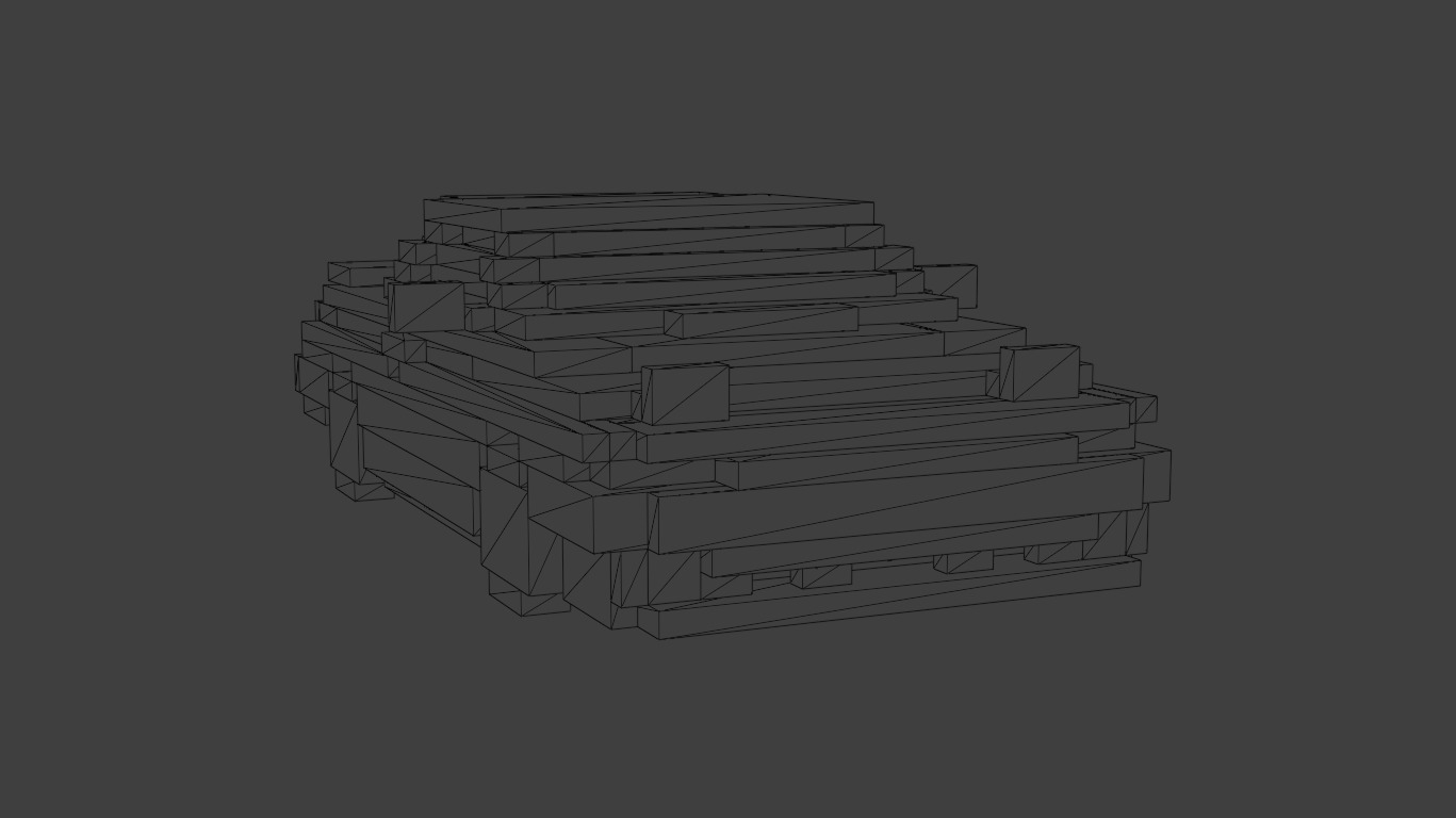 Toyota Supra A70 MK3 minecraft style Low-poly 3D model_7