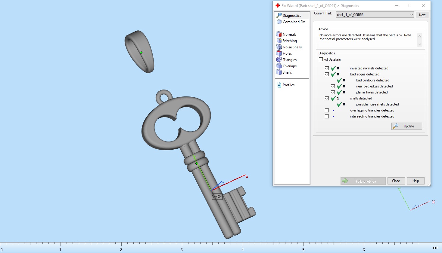 Key pendant model 955 3D print model_5