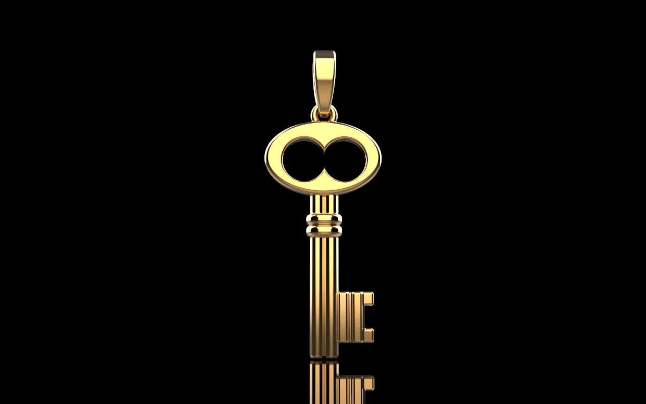 Key pendant model 955 3D print model_22