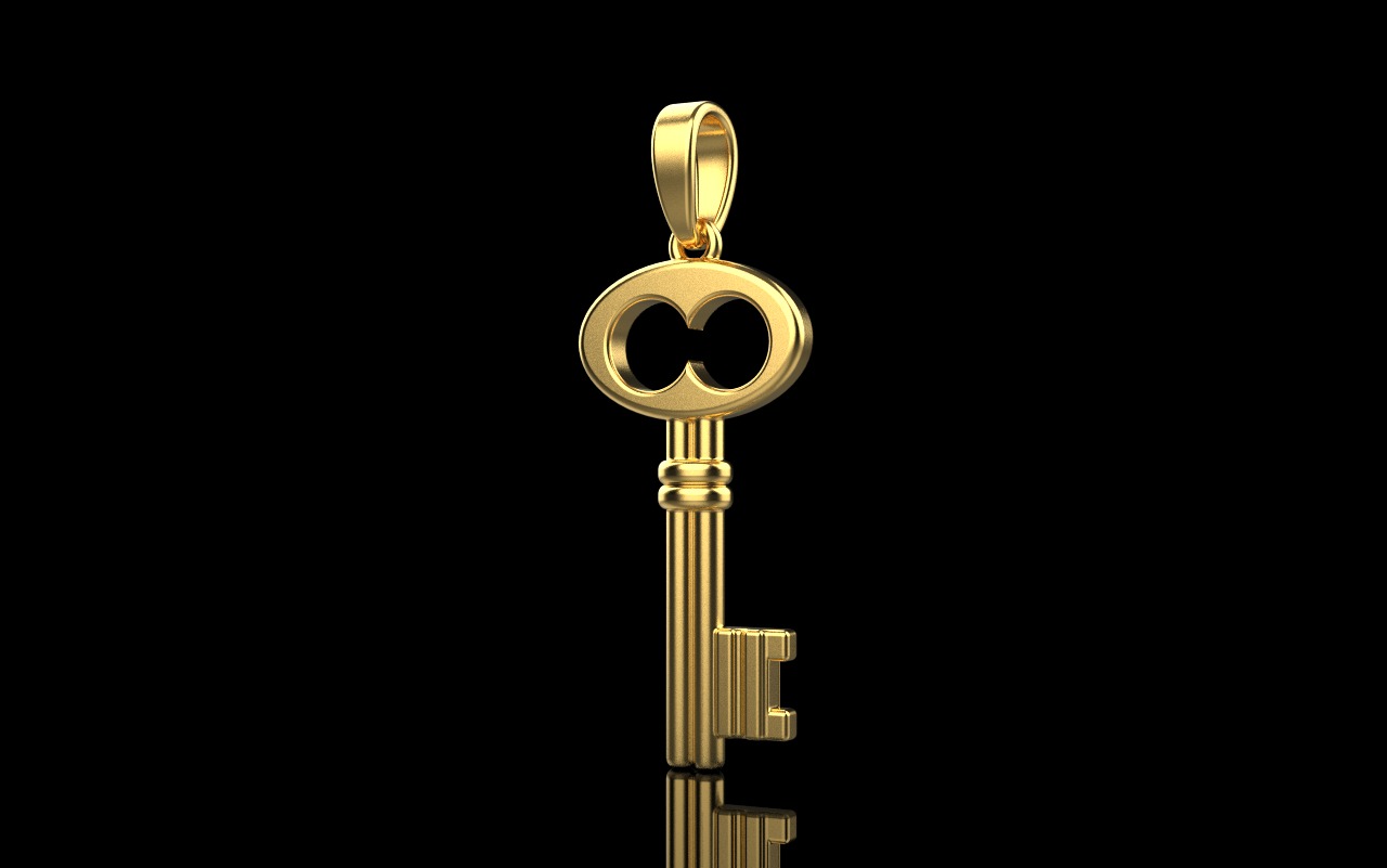 Key pendant model 955 3D print model_12
